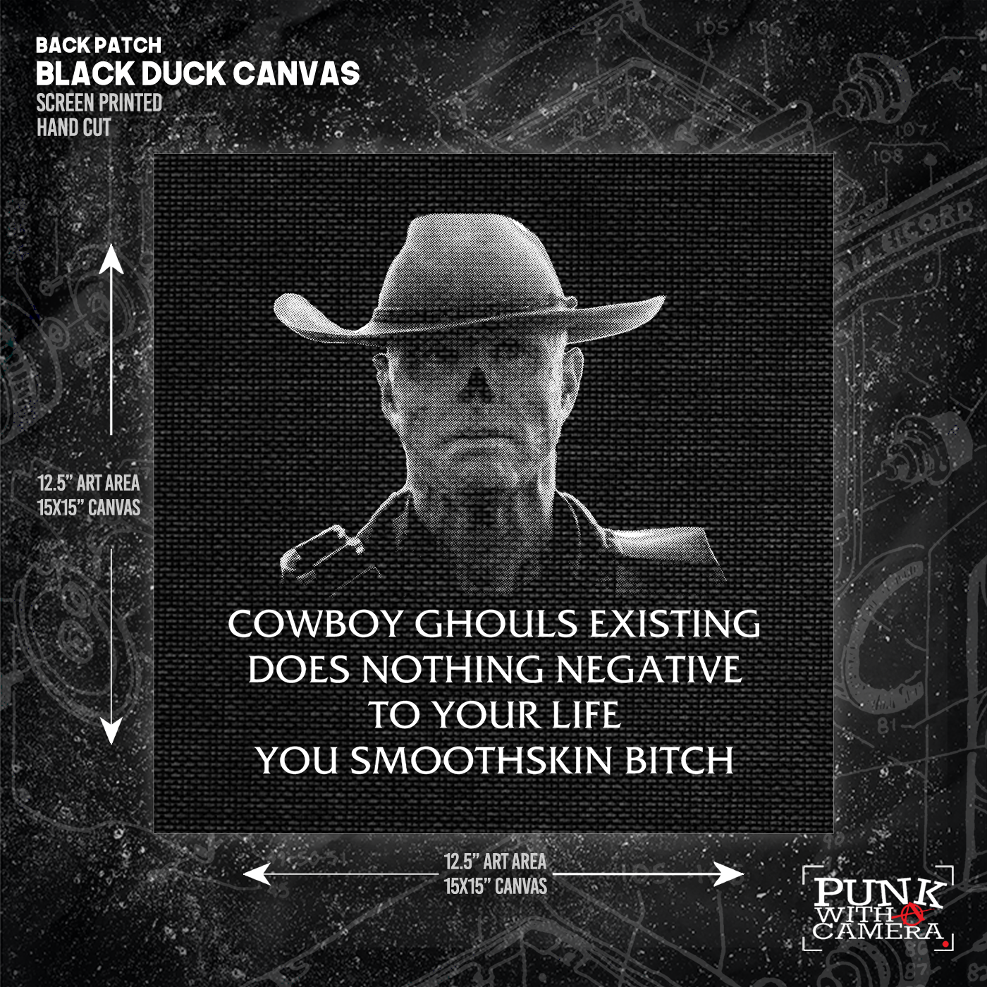 Cowboy Ghouls Existing Does Nothing Negative To Your Life You Smoothskin Bitch - Fallout - Backpatch