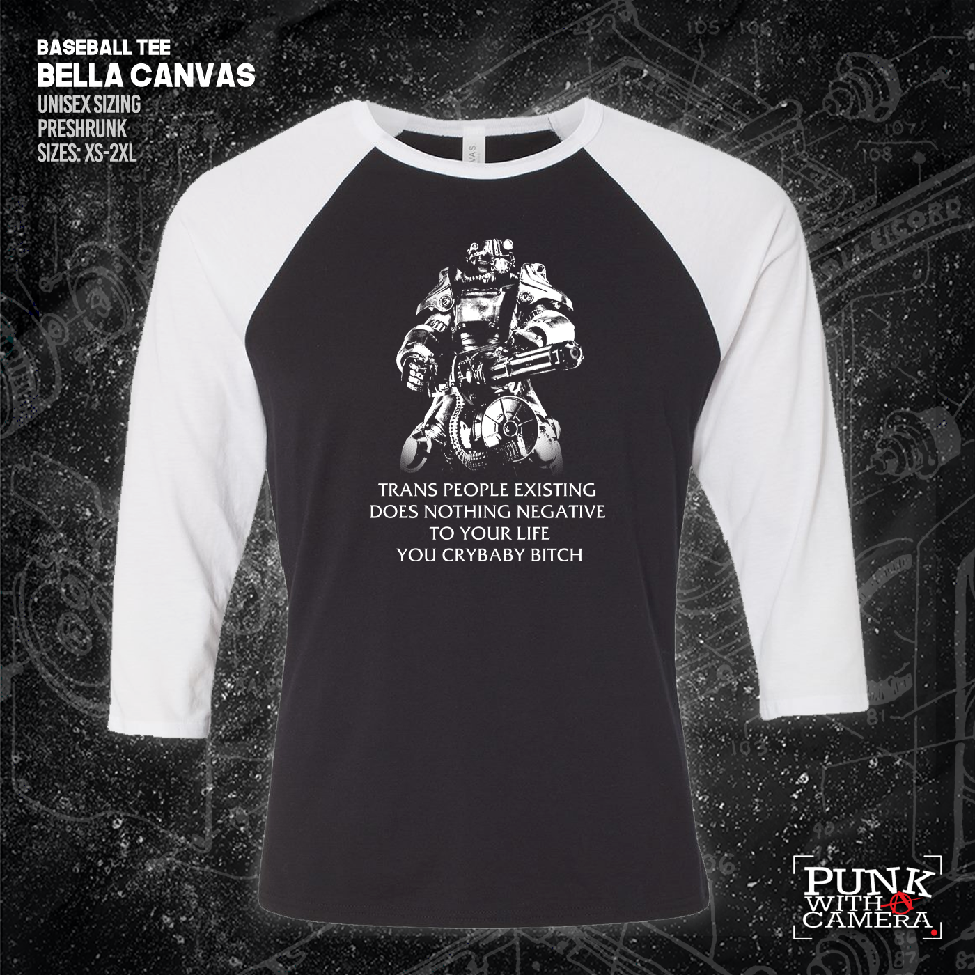 T45 Fallout Power Armor Trans people Existing Does Nothing Negative To Your Life You Cry Baby Bitch - Gutter Press