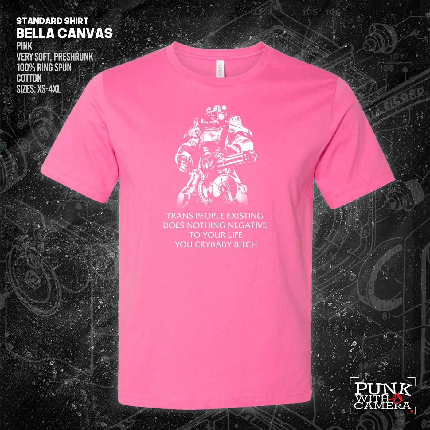 T45 Fallout Power Armor Trans people Existing Does Nothing Negative To Your Life You Cry Baby Bitch - Gutter Press