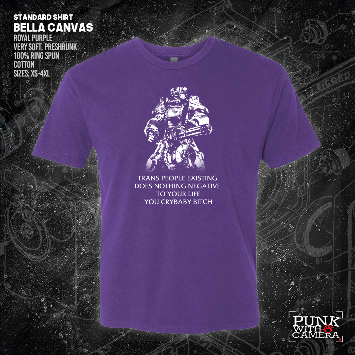 T45 Fallout Power Armor Trans people Existing Does Nothing Negative To Your Life You Cry Baby Bitch - Gutter Press