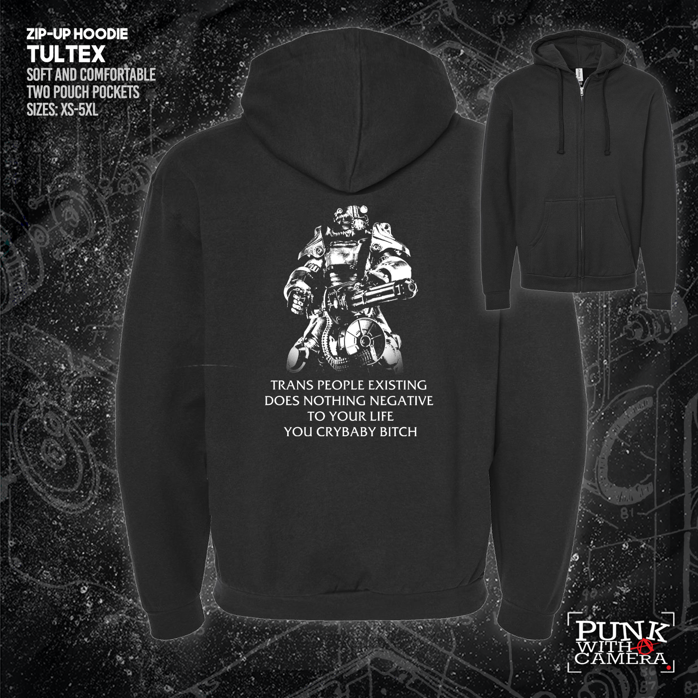 T45 Fallout Power Armor Trans people Existing Does Nothing Negative To Your Life You Cry Baby Bitch - Gutter Press