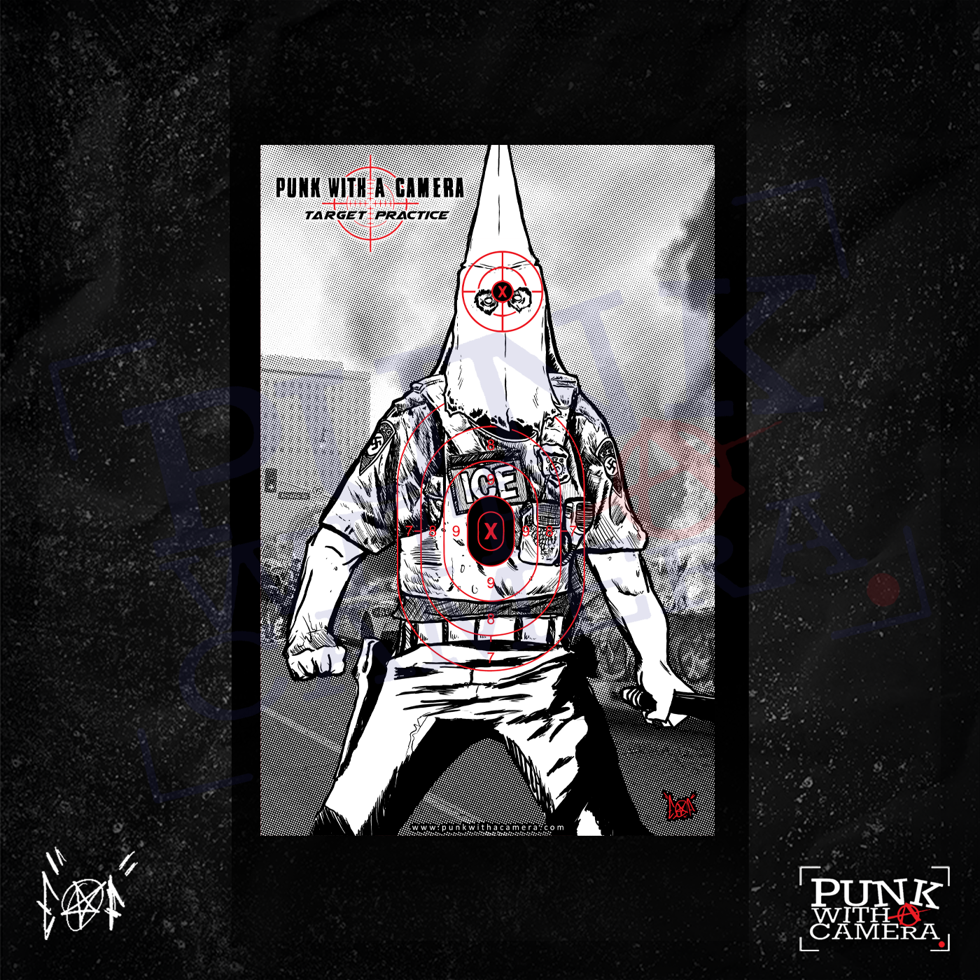 Anti Fascist // Anti Racist - Gun Range Target