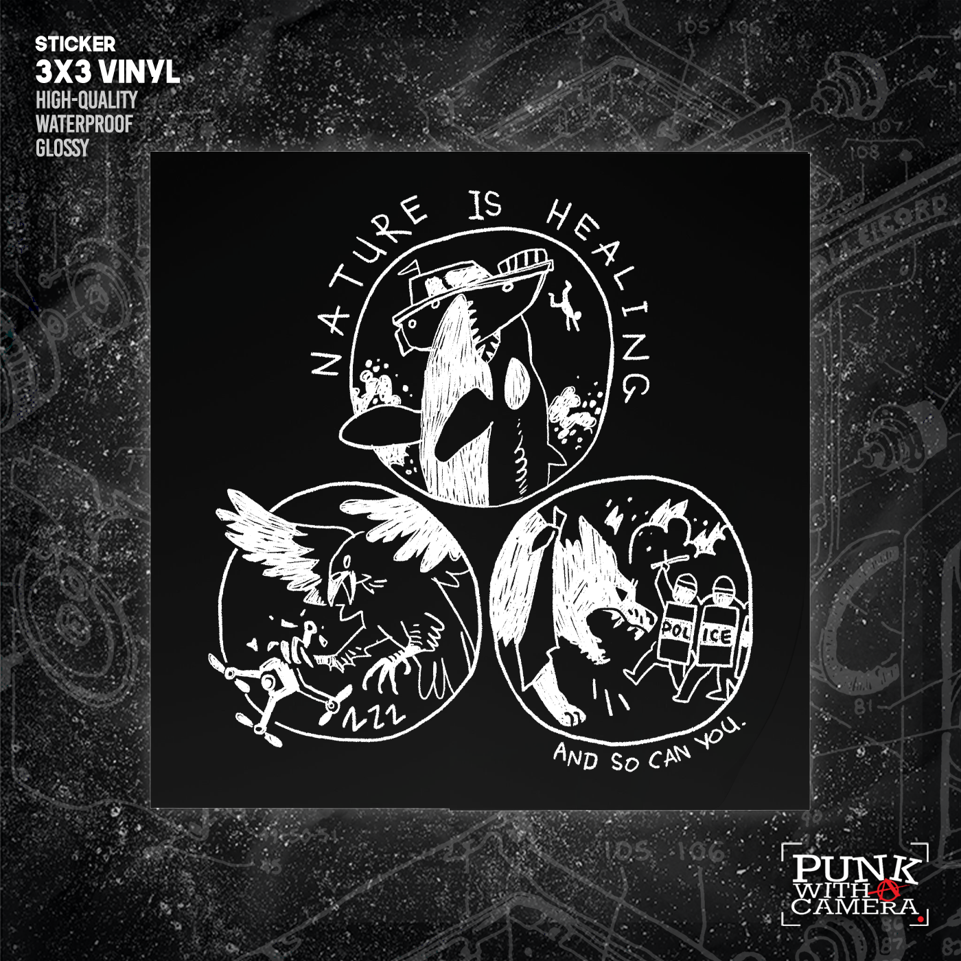 Nature Is Healing And So Can You - Sticker (3X3)