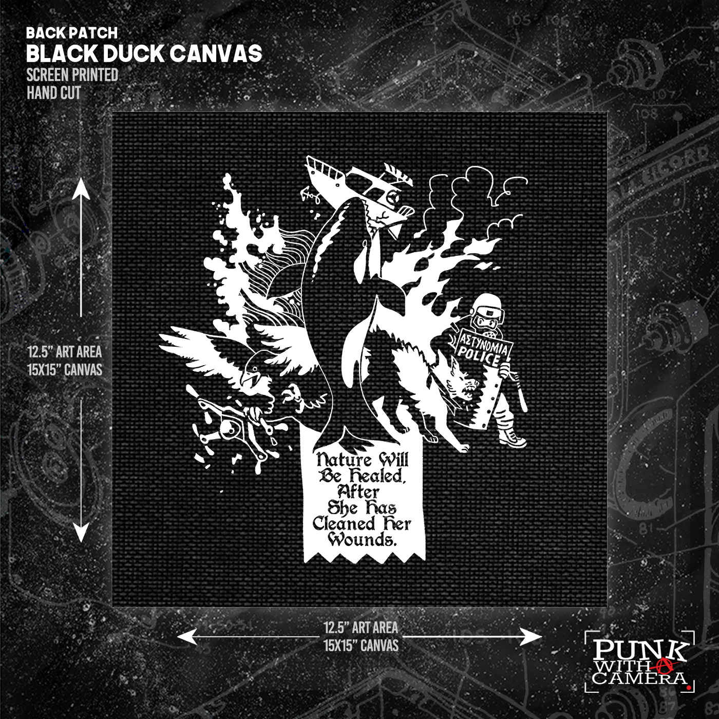 Nature Will Be Healed, After She Has Cleaned Her Wounds - Backpatch