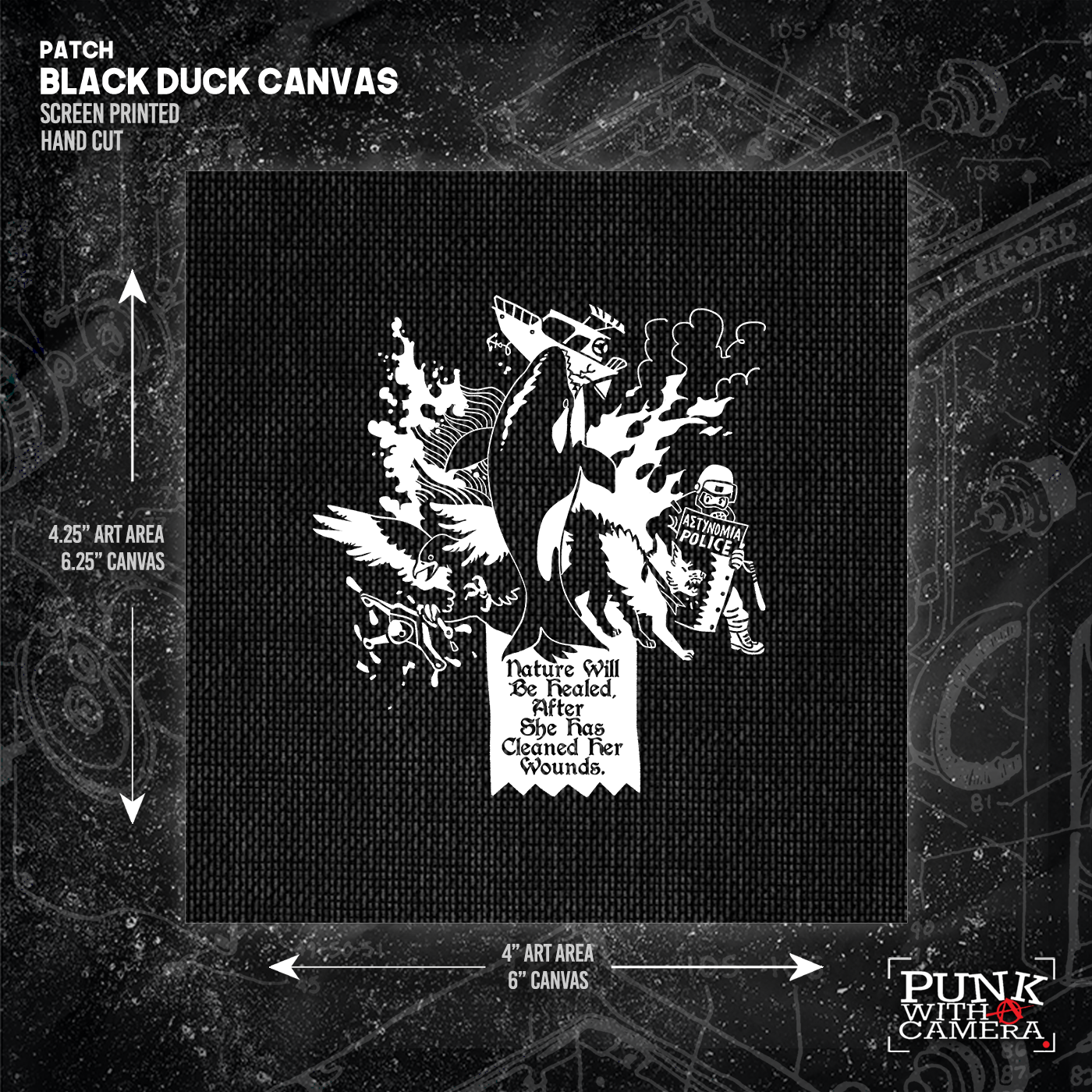 Nature Will Be Healed, After She Has Cleaned Her Wounds - Patch (4x4)