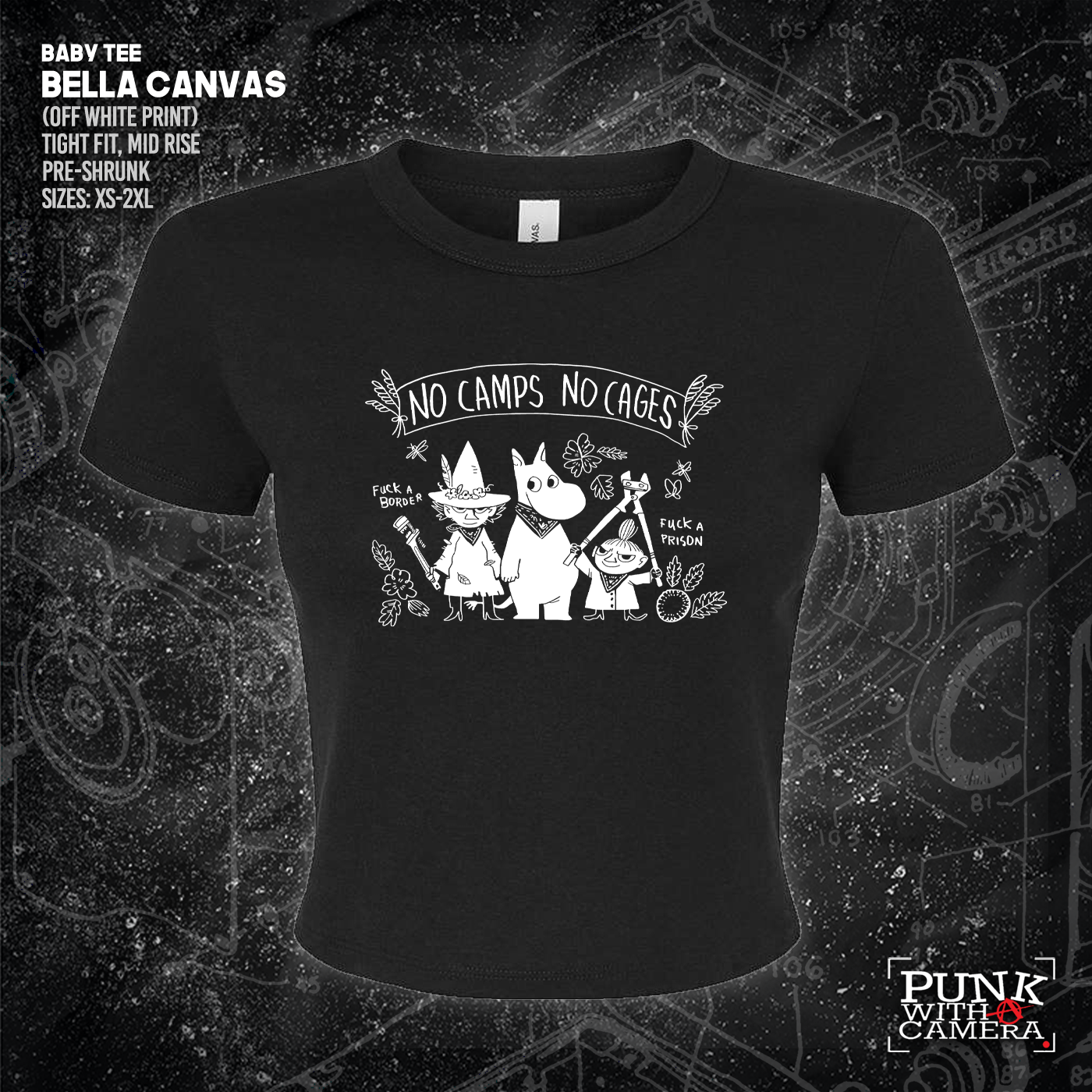 No Camps No Cages - Fuck A Border Fuck a Prison - Jonas Goonface