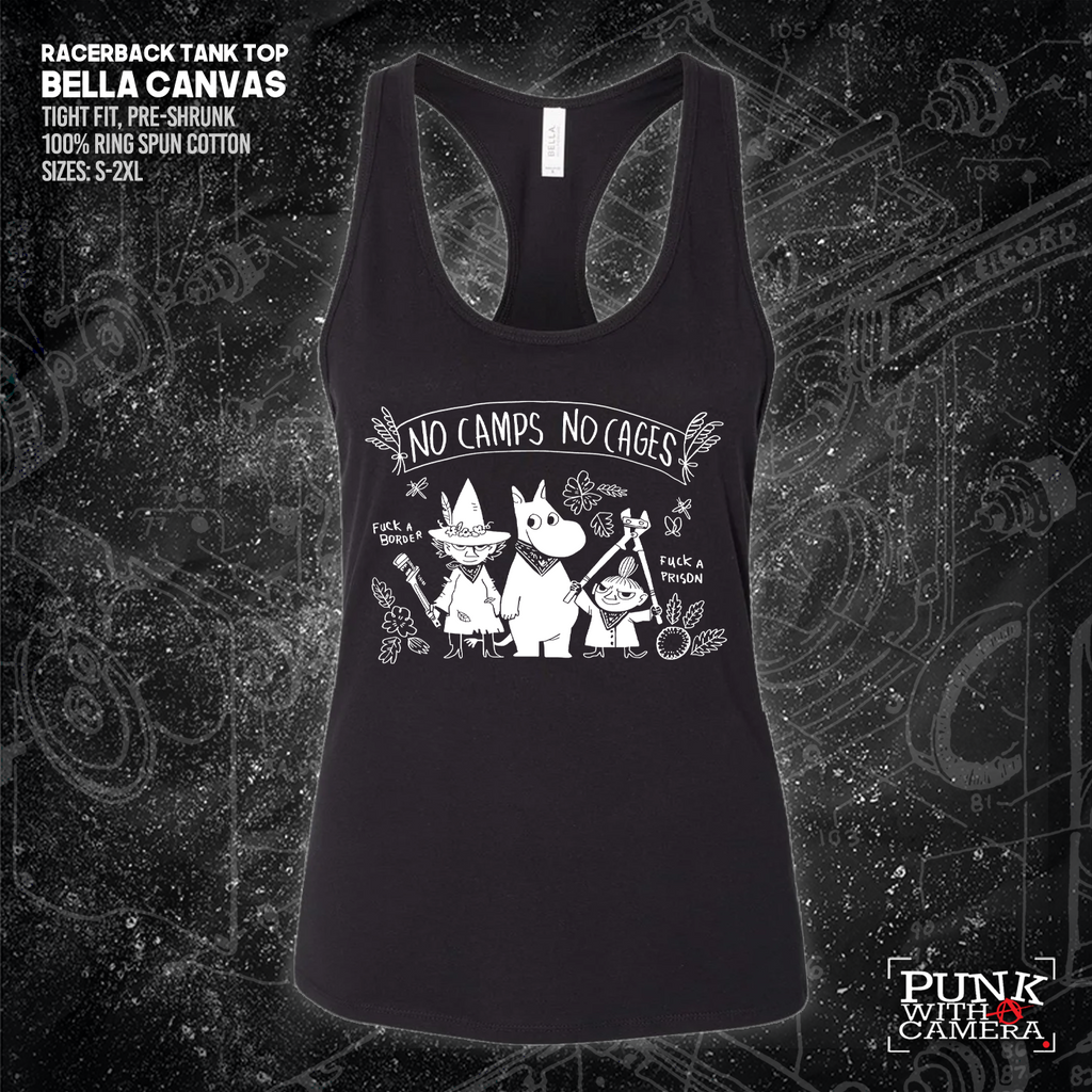 No Camps No Cages - Fuck A Border Fuck a Prison - Jonas Goonface