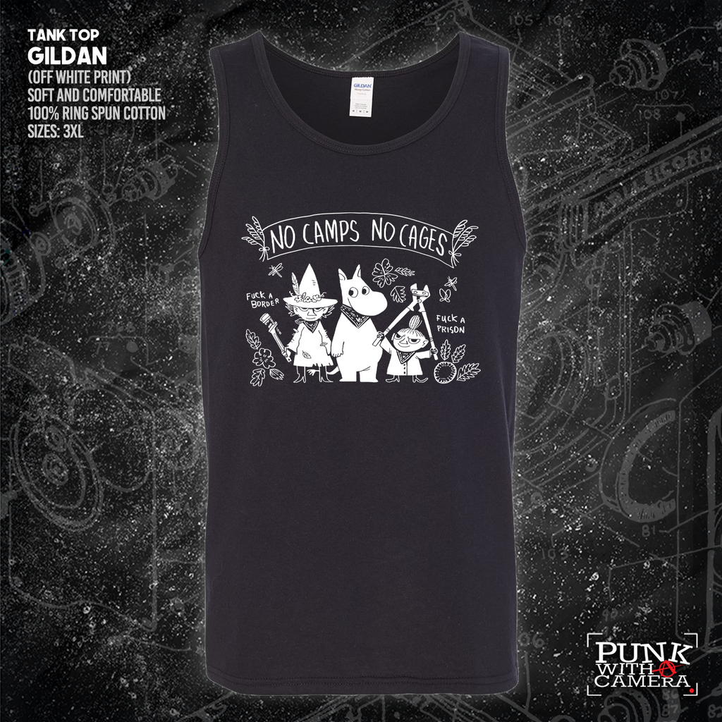 No Camps No Cages - Fuck A Border Fuck a Prison - Jonas Goonface