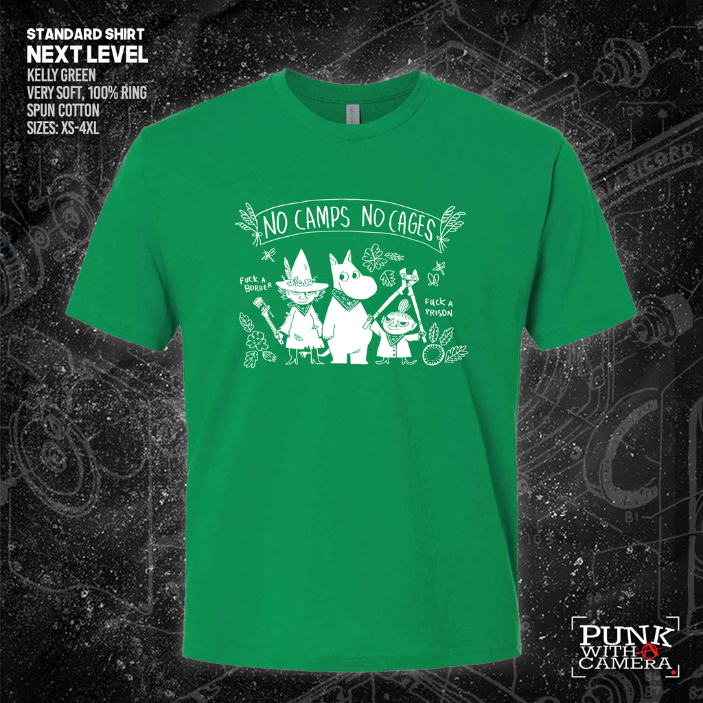 No Camps No Cages - Fuck A Border Fuck a Prison - Jonas Goonface