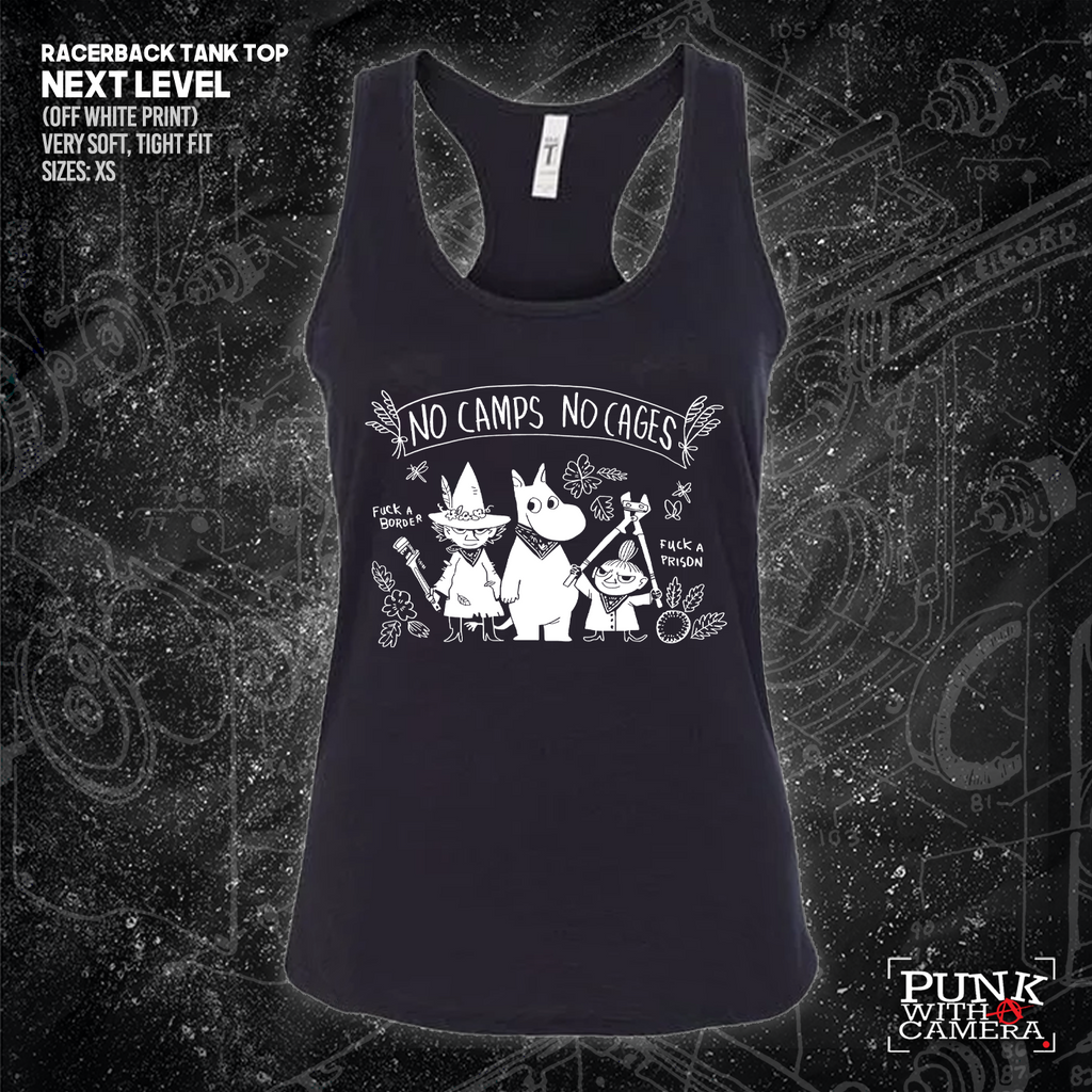 No Camps No Cages - Fuck A Border Fuck a Prison - Jonas Goonface