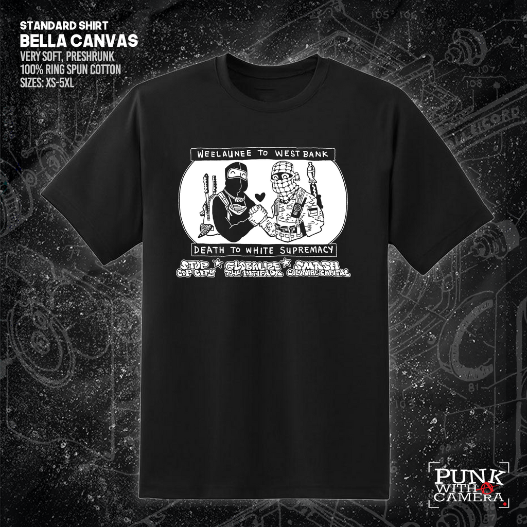 Weelaunee To West Bank Death To White Supremacy - Jonas Goonface - Mutual Aid Design