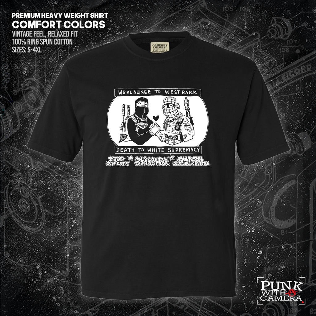 Weelaunee To West Bank Death To White Supremacy - Jonas Goonface - Mutual Aid Design