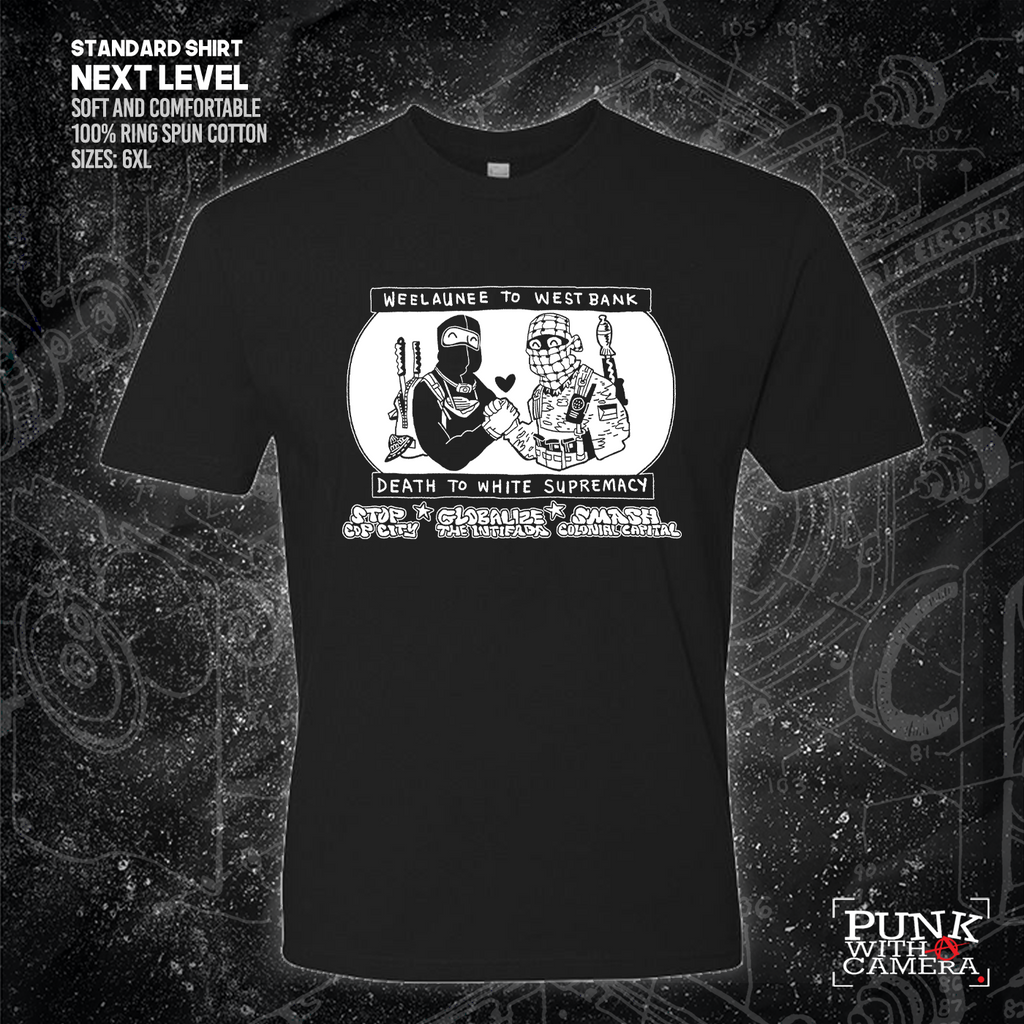 Weelaunee To West Bank Death To White Supremacy - Jonas Goonface - Mutual Aid Design