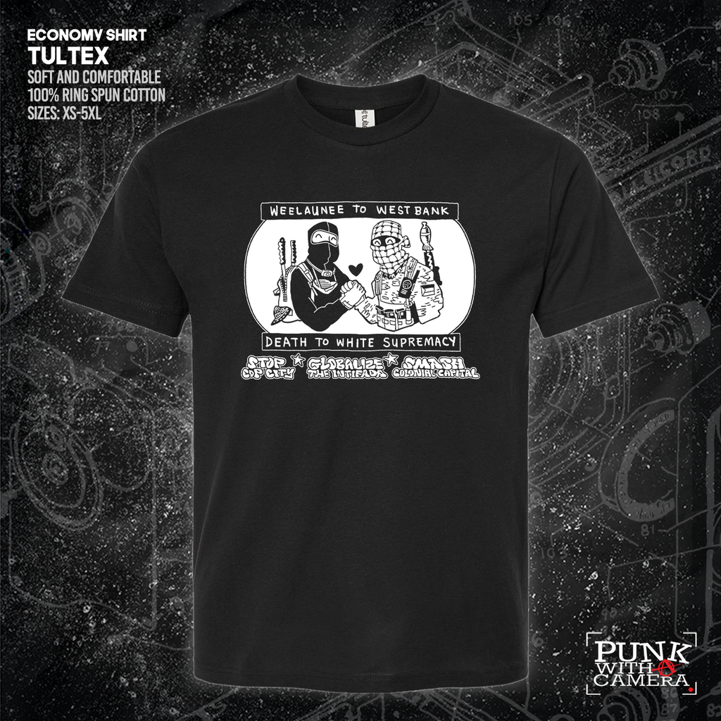 Weelaunee To West Bank Death To White Supremacy - Jonas Goonface - Mutual Aid Design