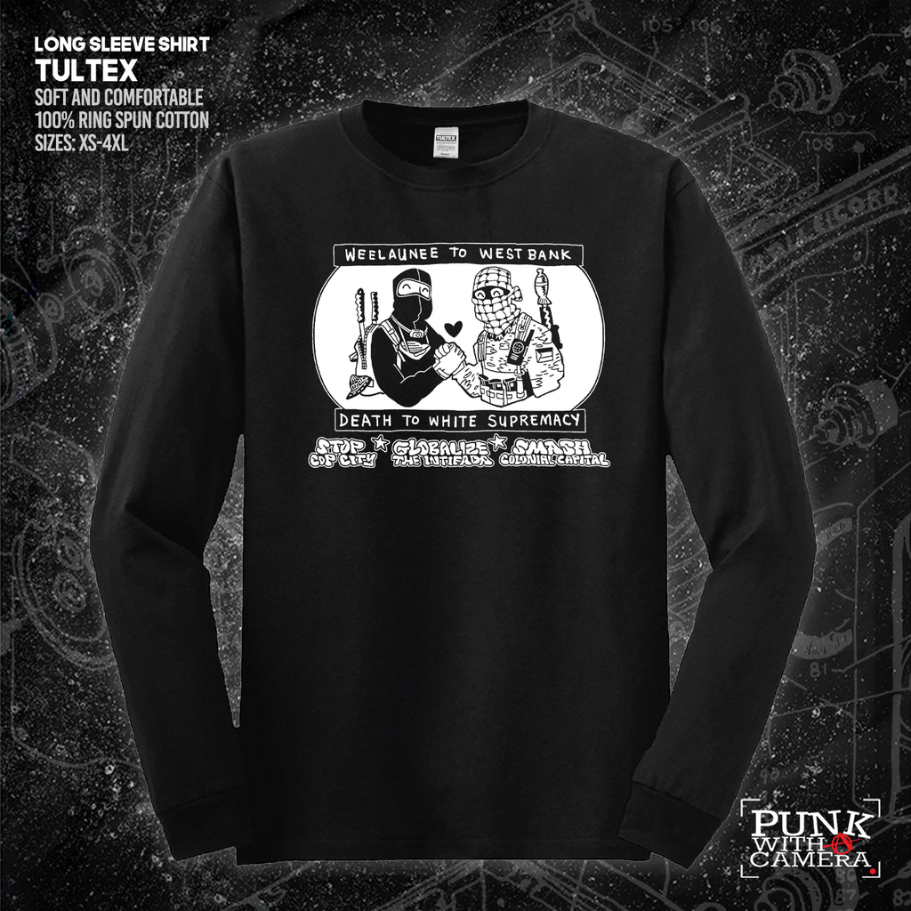 Weelaunee To West Bank Death To White Supremacy - Jonas Goonface - Mutual Aid Design