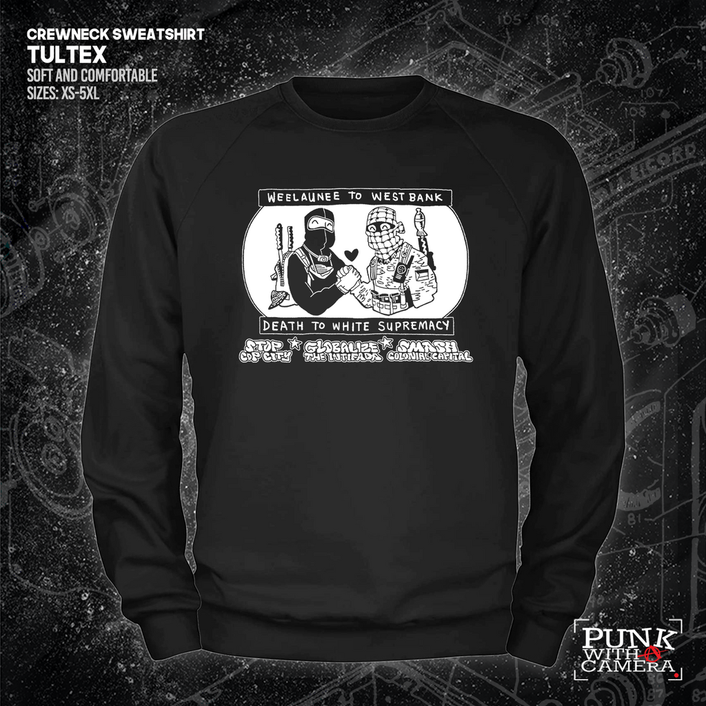Weelaunee To West Bank Death To White Supremacy - Jonas Goonface - Mutual Aid Design
