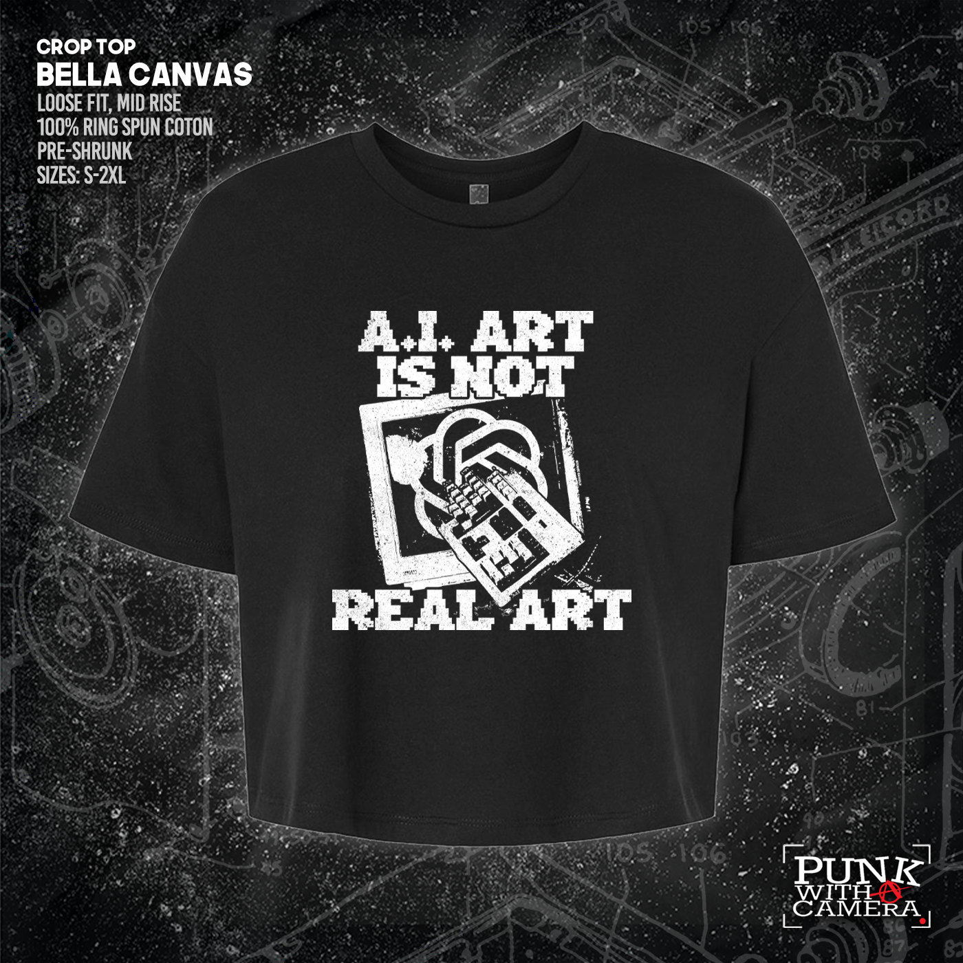 AI Art Is Not Real Art Keyboard - George Grizzly
