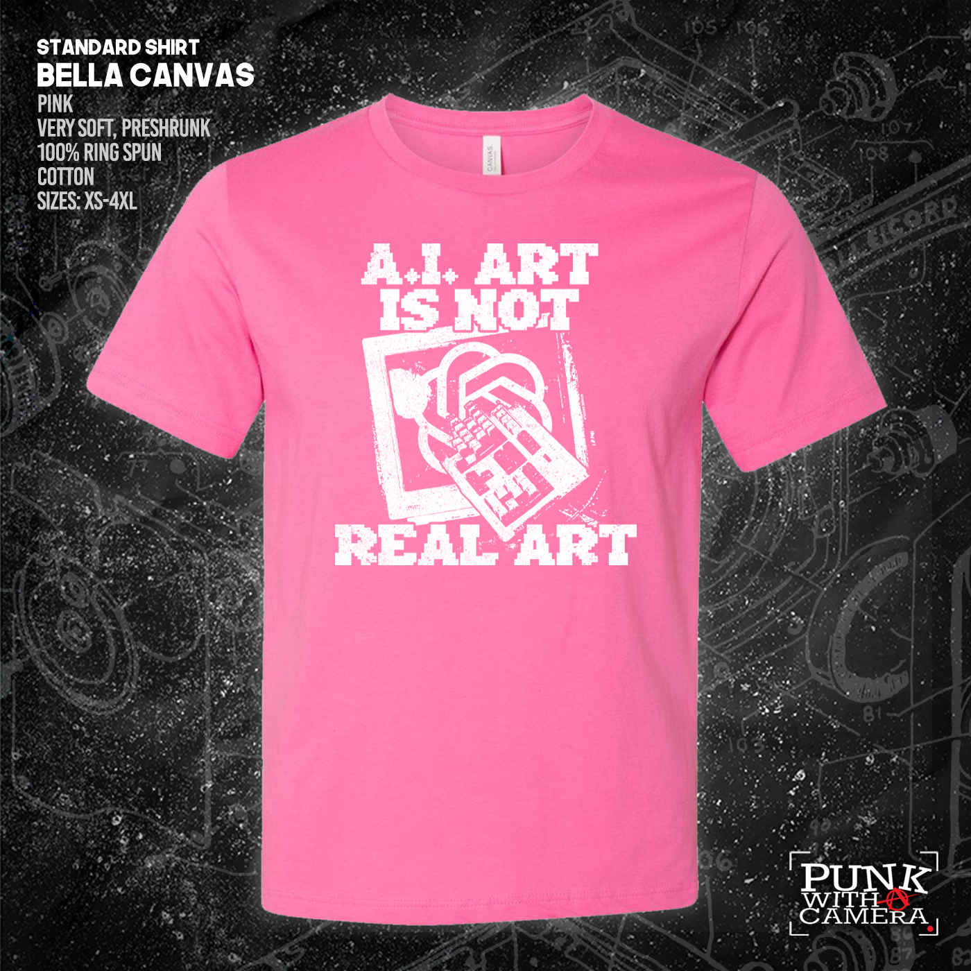 AI Art Is Not Real Art Keyboard - George Grizzly