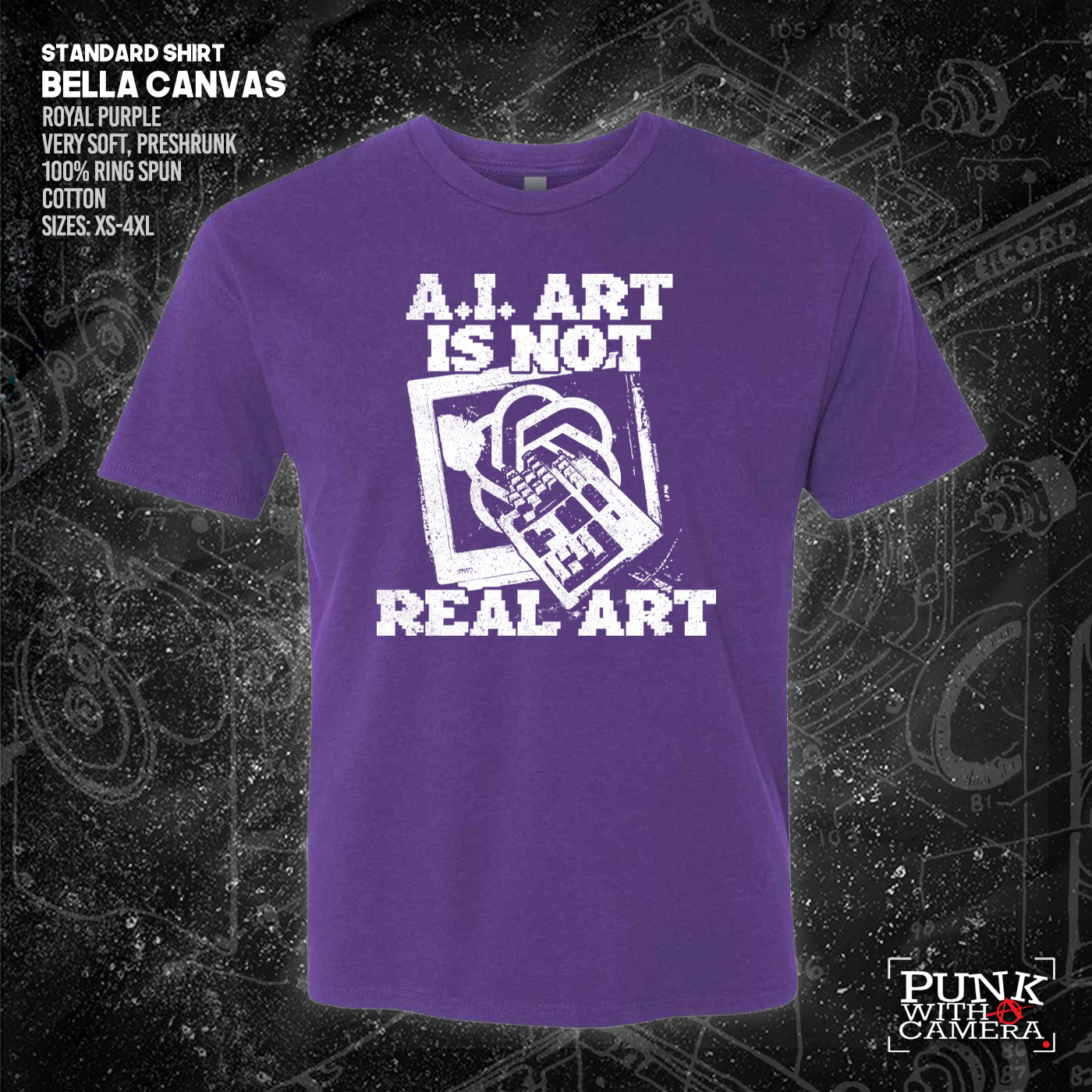 AI Art Is Not Real Art Keyboard - George Grizzly