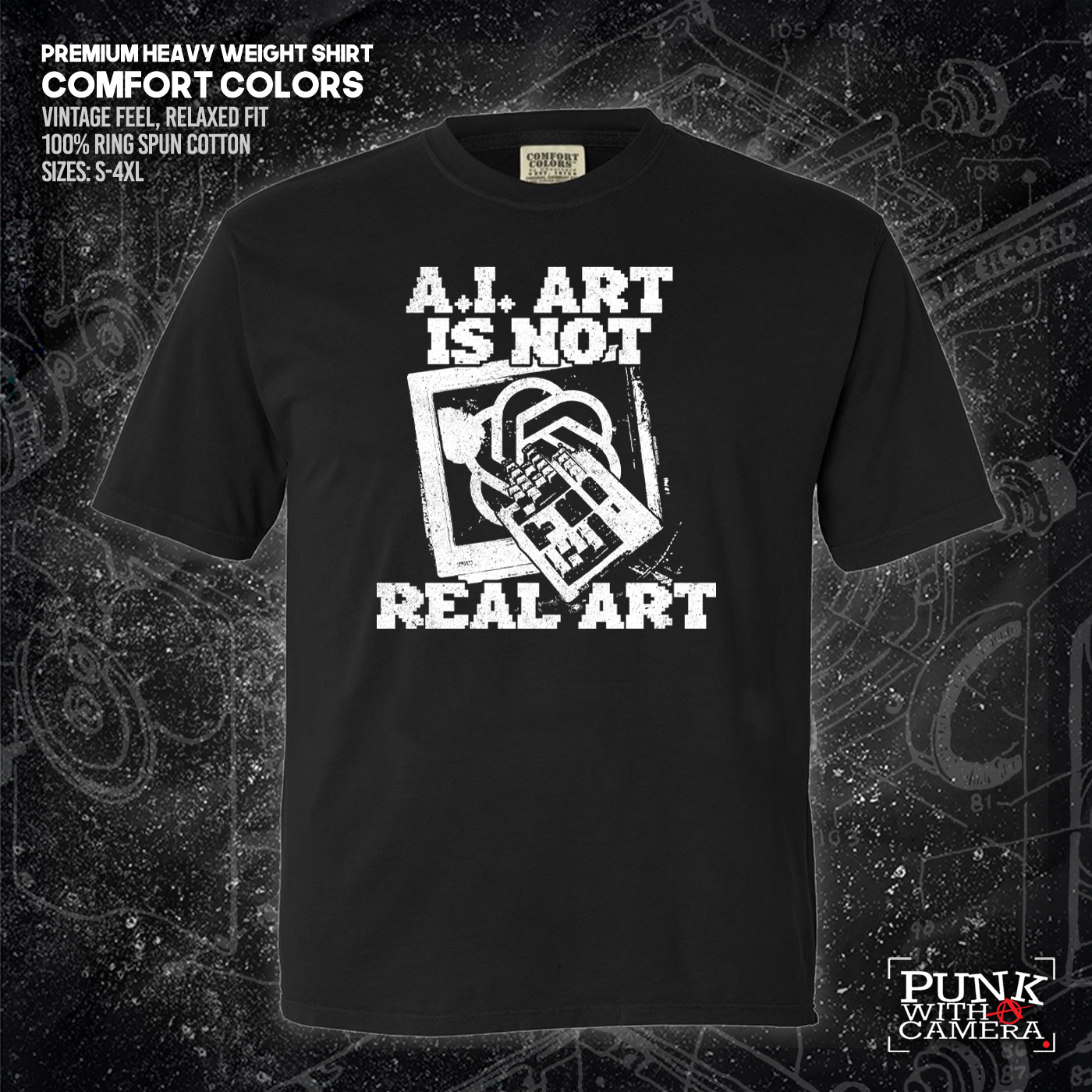 AI Art Is Not Real Art Keyboard - George Grizzly