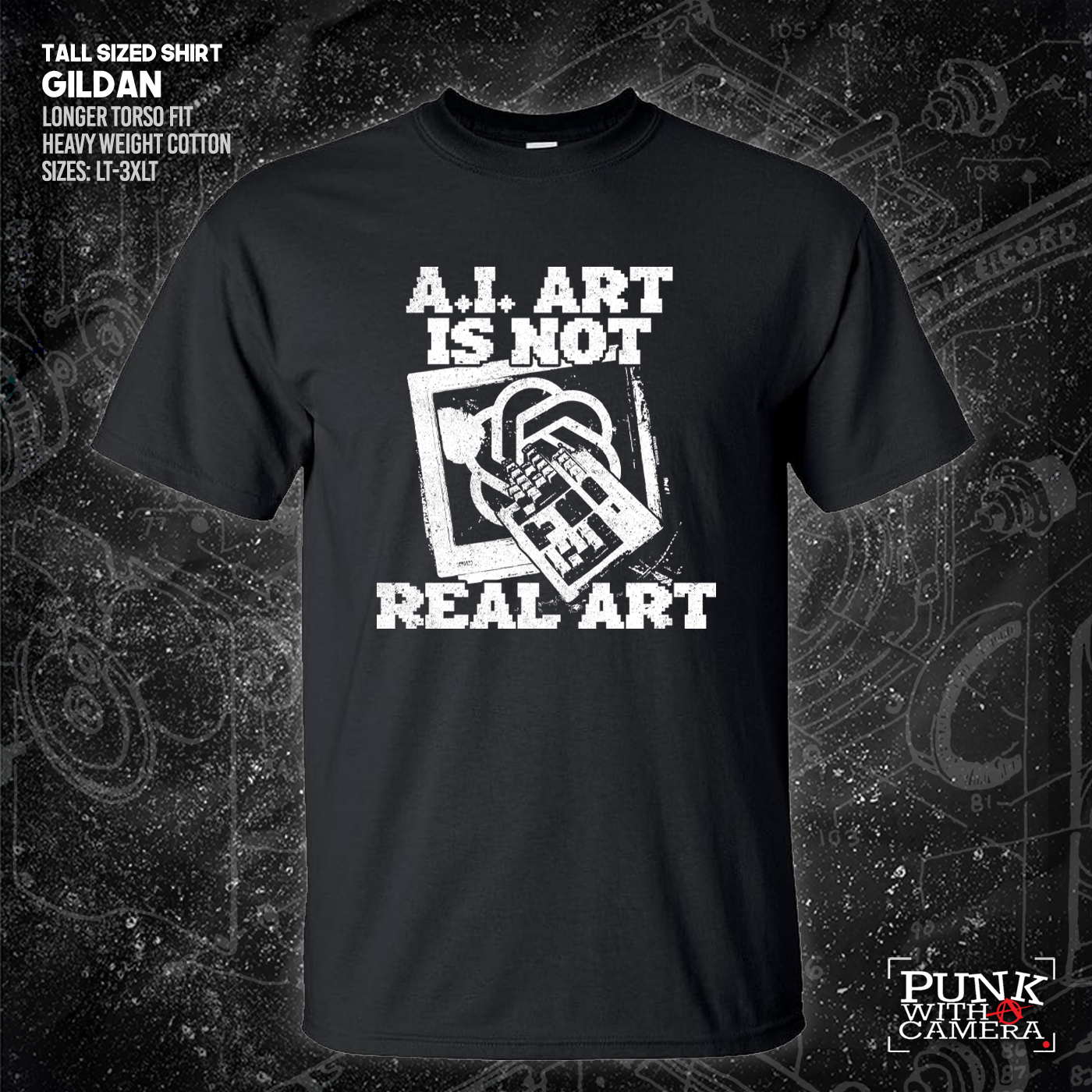 AI Art Is Not Real Art Keyboard - George Grizzly