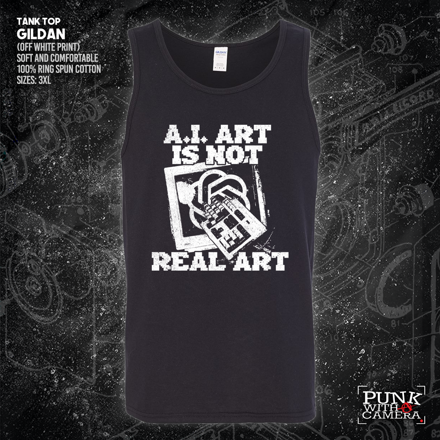 AI Art Is Not Real Art Keyboard - George Grizzly