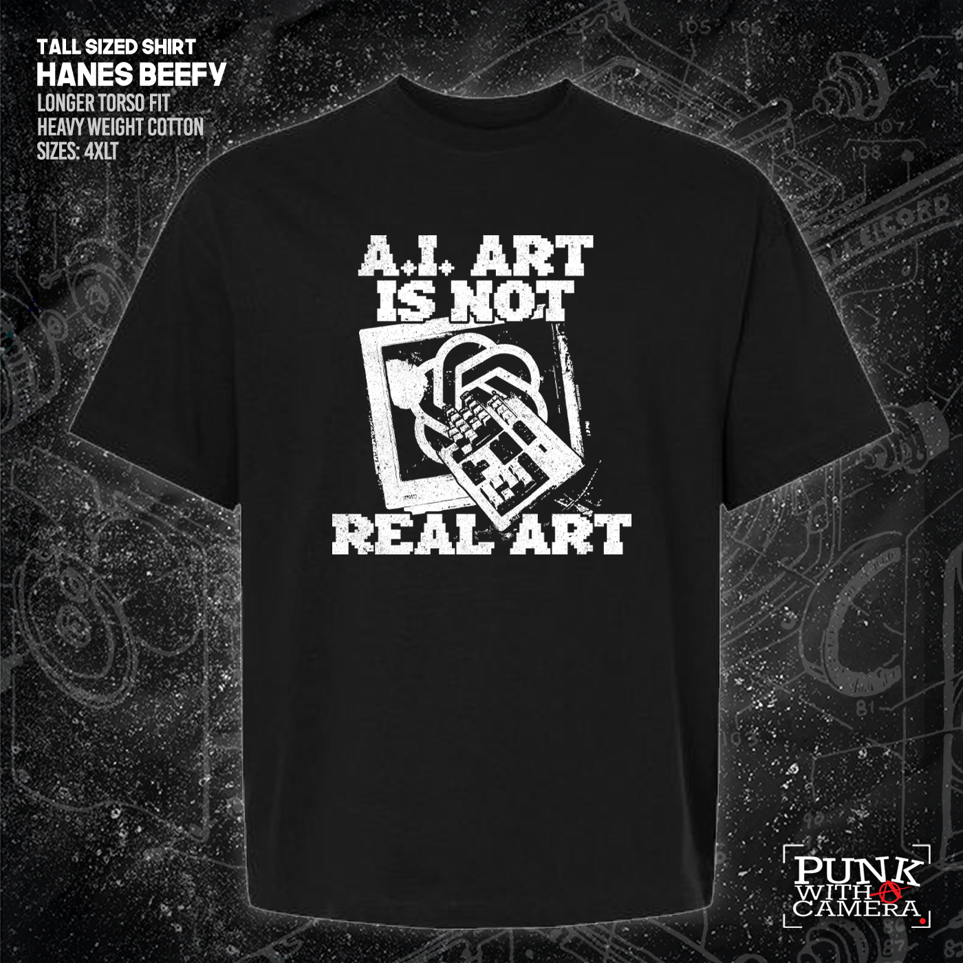 AI Art Is Not Real Art Keyboard - George Grizzly