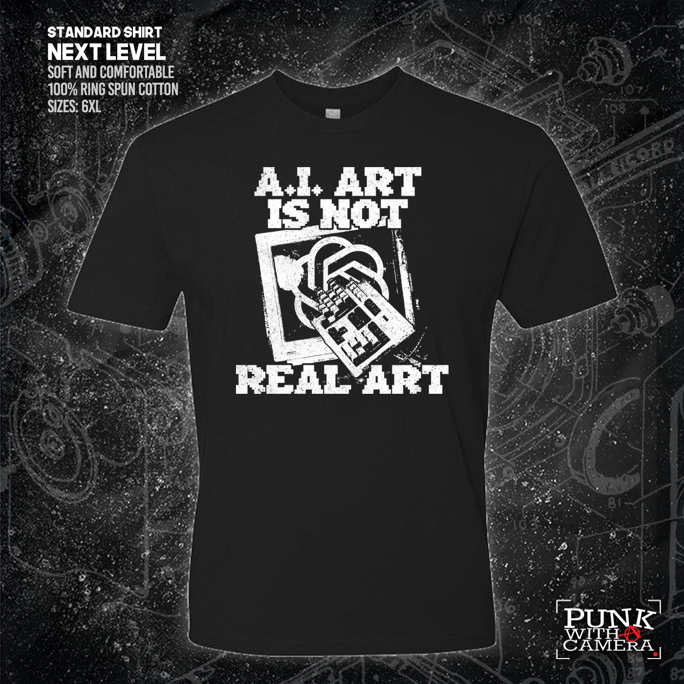 AI Art Is Not Real Art Keyboard - George Grizzly