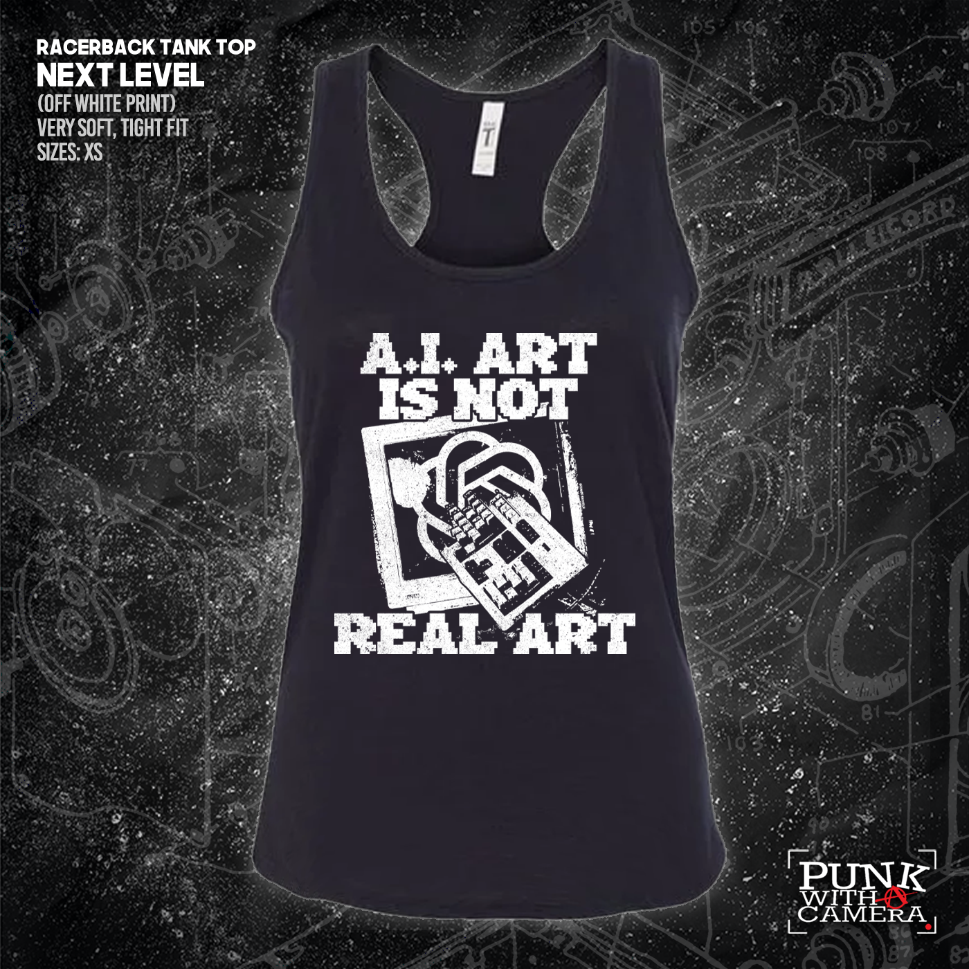 AI Art Is Not Real Art Keyboard - George Grizzly