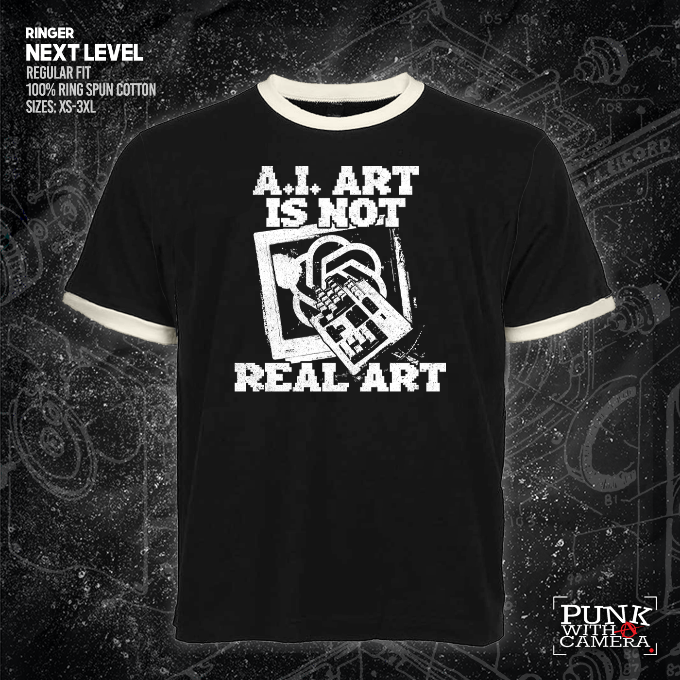 AI Art Is Not Real Art Keyboard - George Grizzly