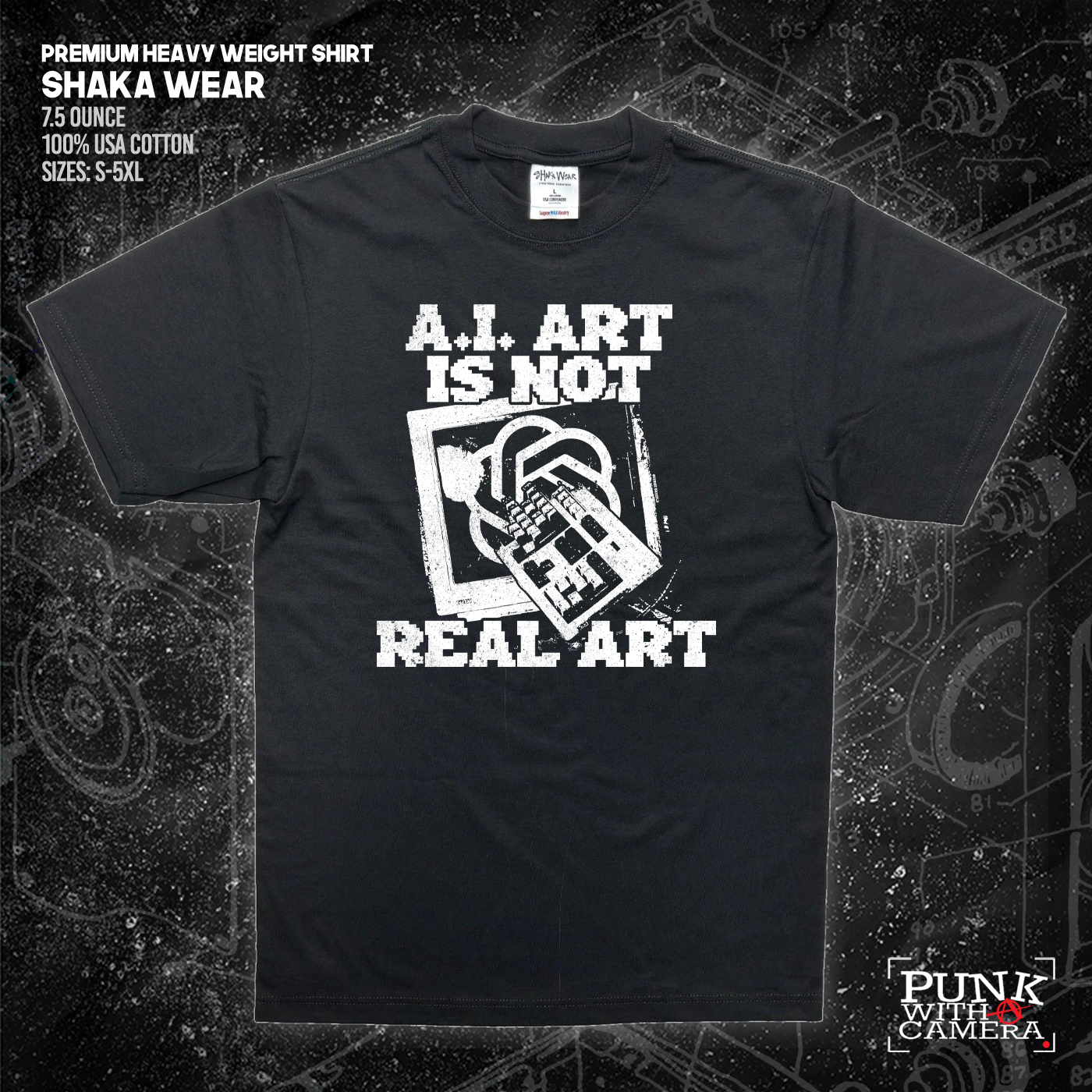 AI Art Is Not Real Art Keyboard - George Grizzly