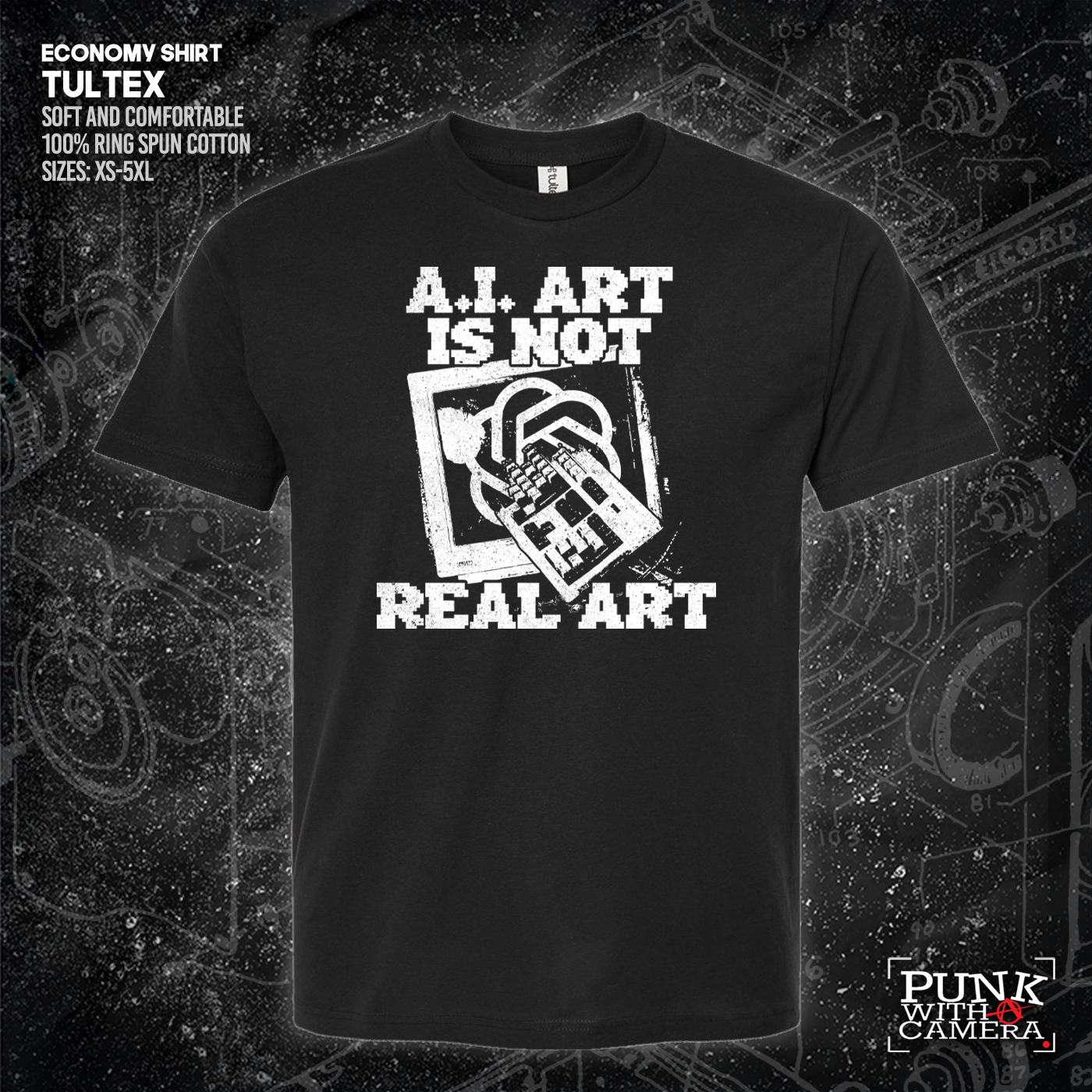 AI Art Is Not Real Art Keyboard - George Grizzly