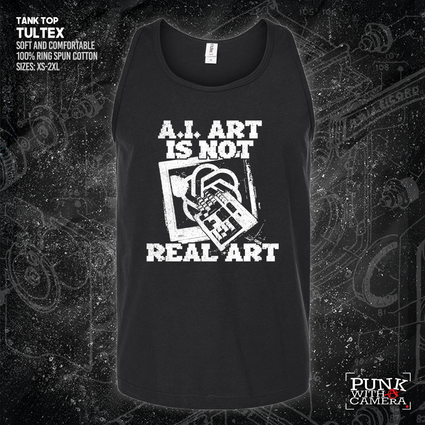 AI Art Is Not Real Art Keyboard - George Grizzly