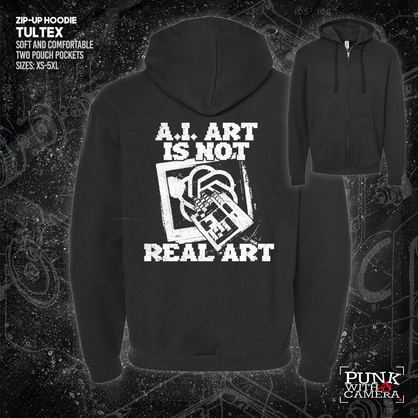 AI Art Is Not Real Art Keyboard - George Grizzly