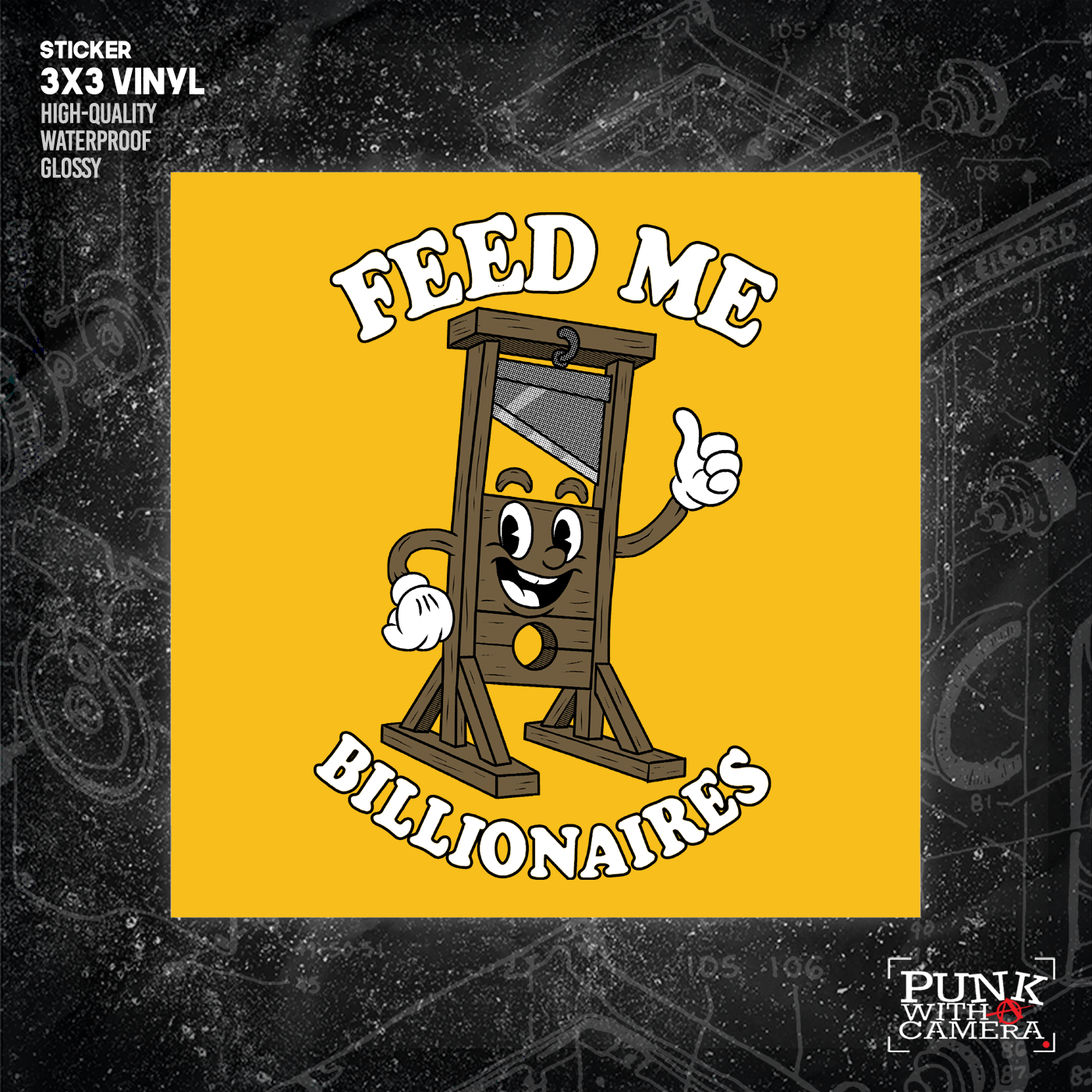 Feed Me Billionaires - Sticker (3x3)