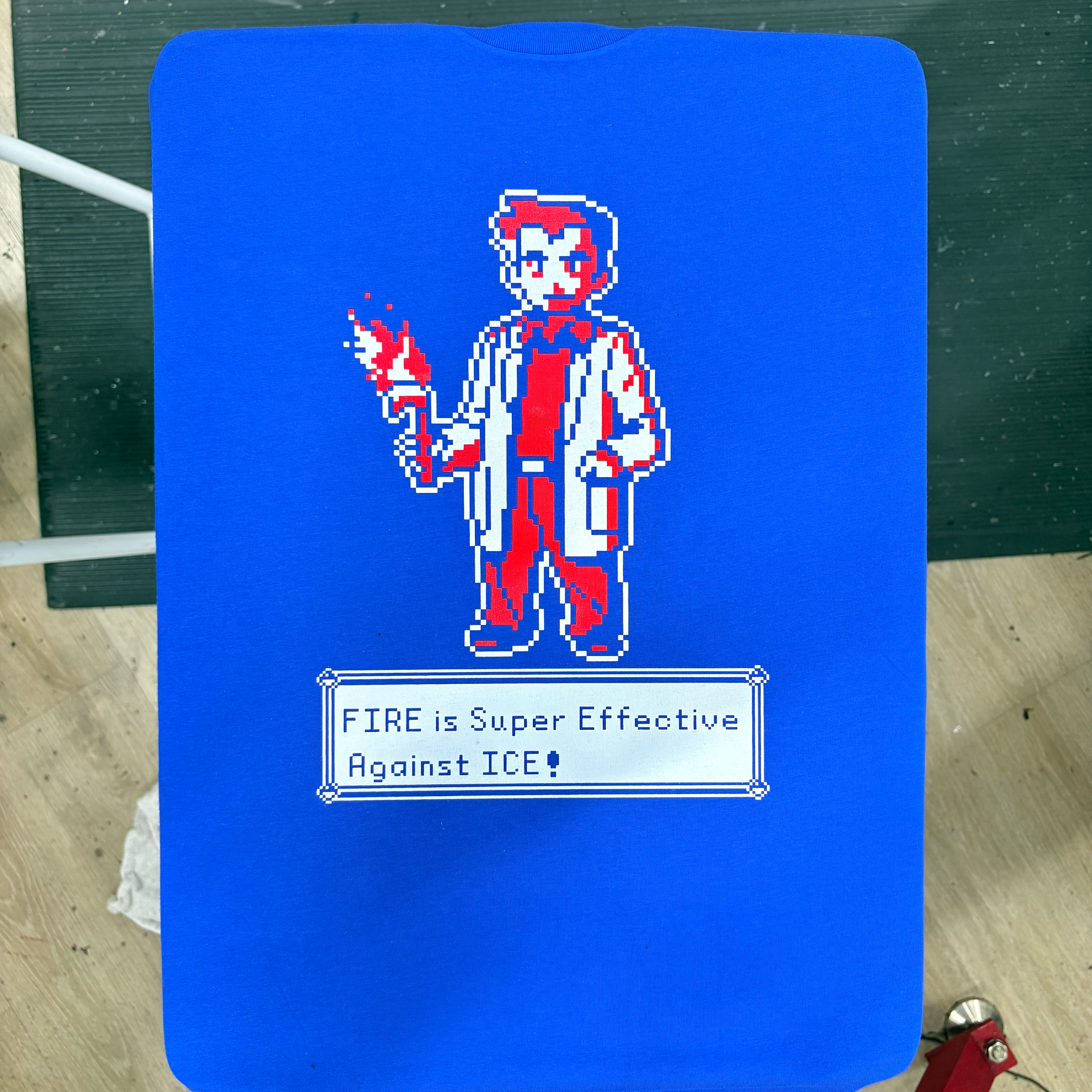 Fire Is Super Effective Against Ice Pixel Art - Melcolm Brown
