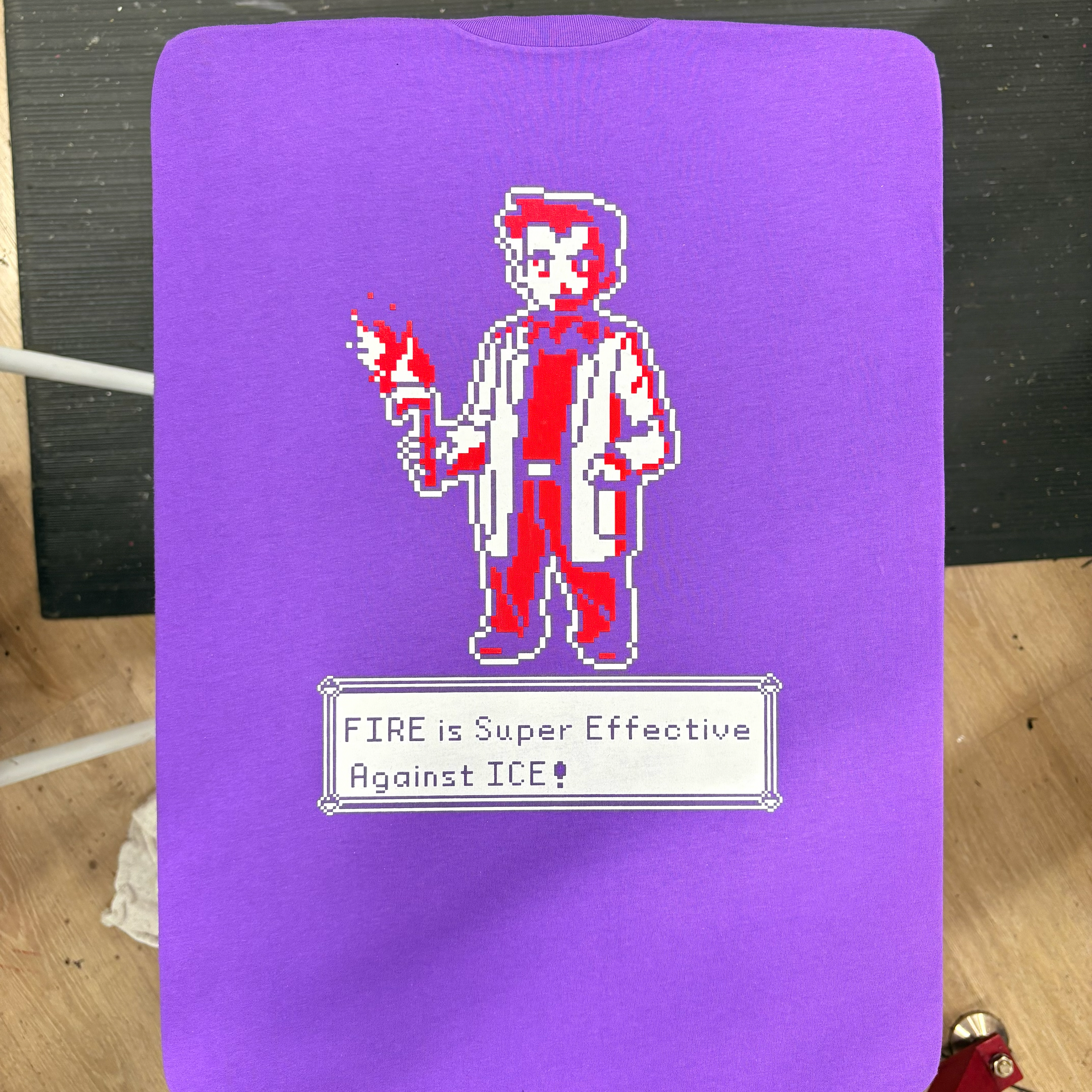 Fire Is Super Effective Against Ice Pixel Art - Melcolm Brown