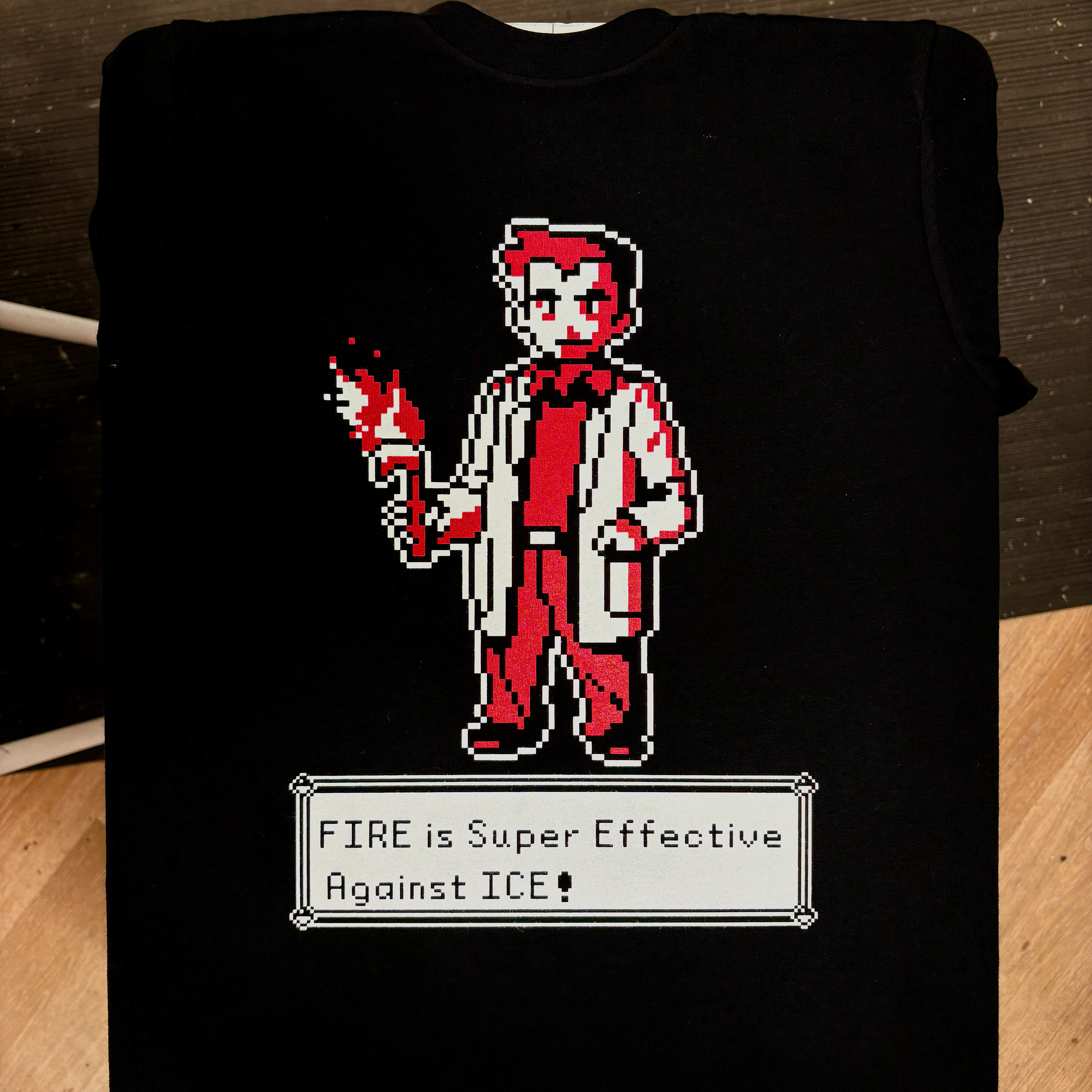 Fire Is Super Effective Against Ice Pixel Art - Melcolm Brown