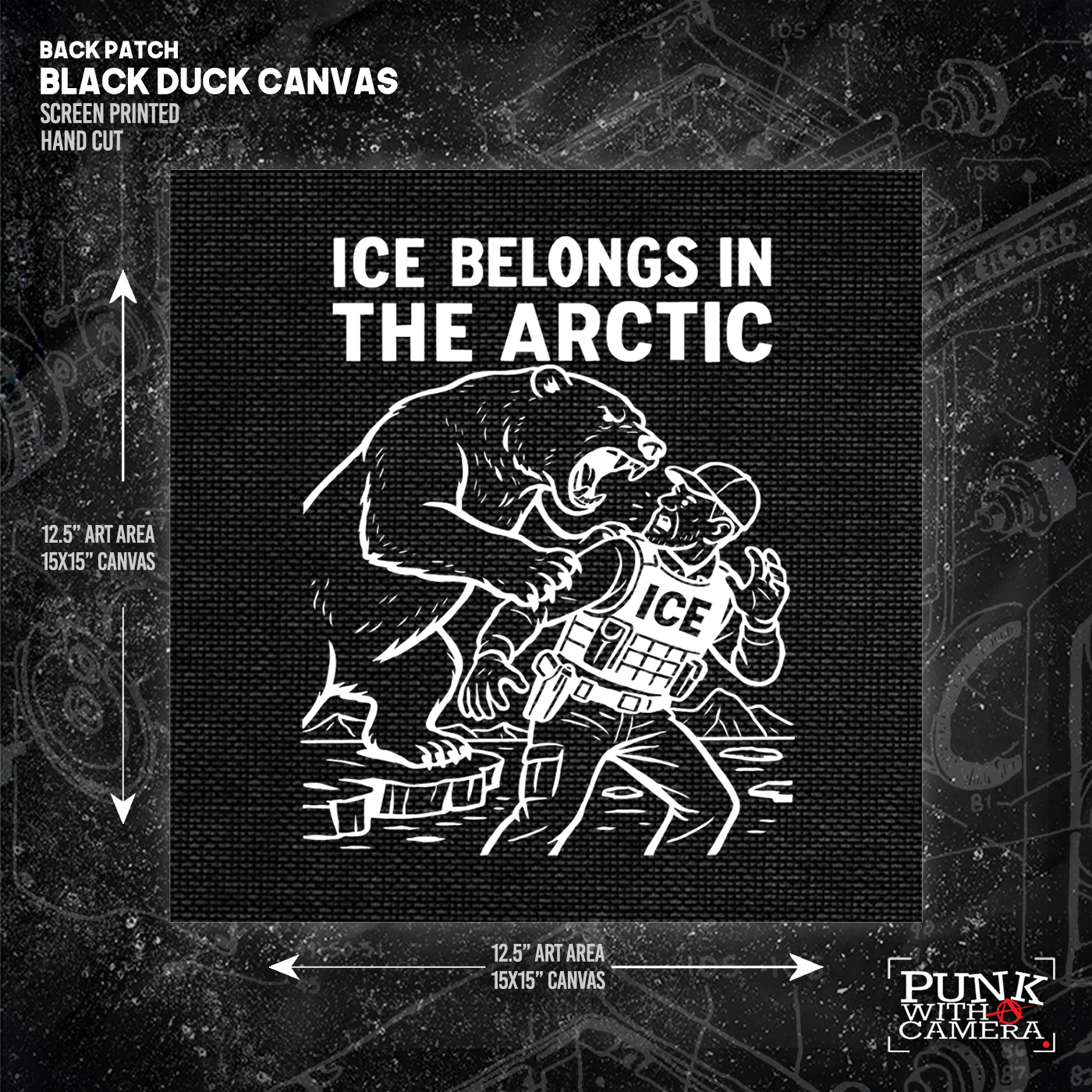 Ice Belongs In The Arctic - Backpatch