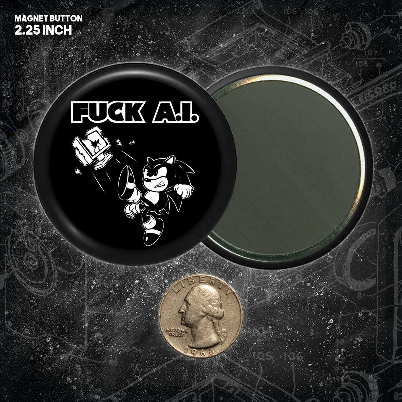 Fuck AI - Buttons (1.5 & 2.25 Inch)