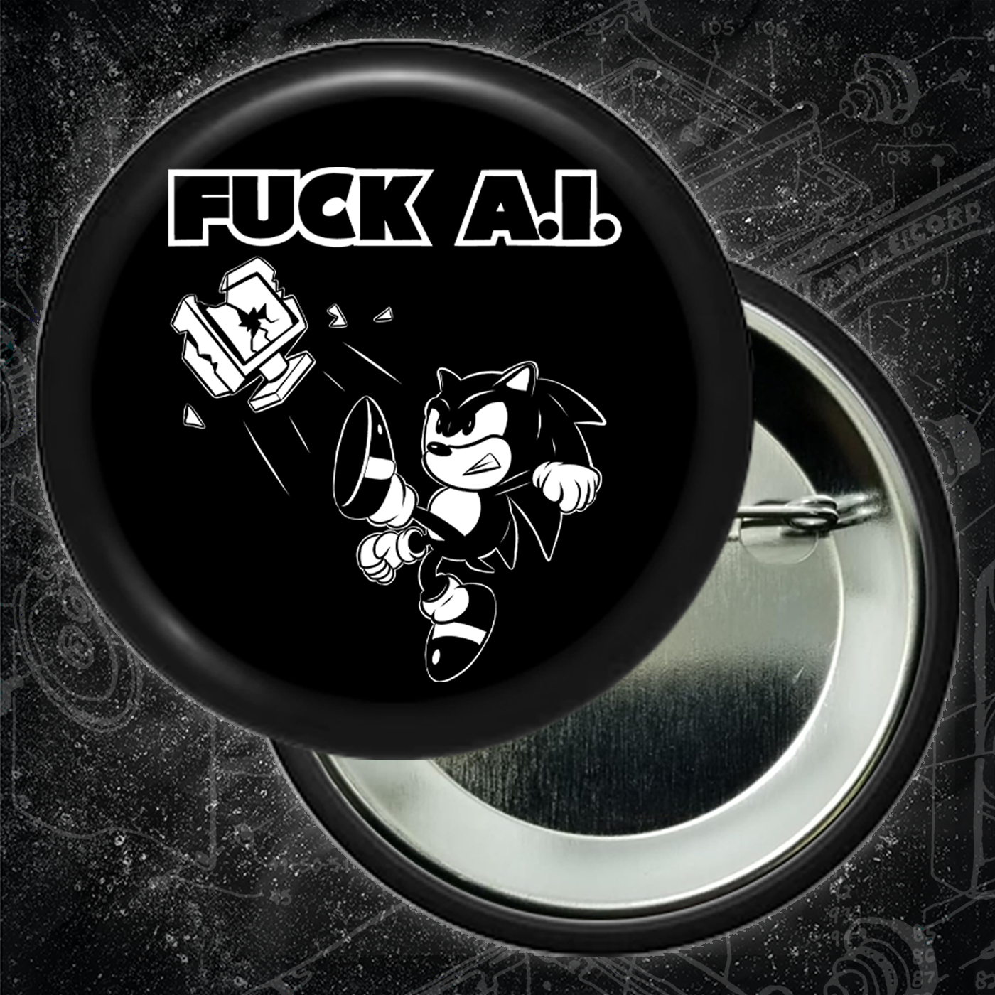 Fuck AI - Buttons (1.5 & 2.25 Inch)