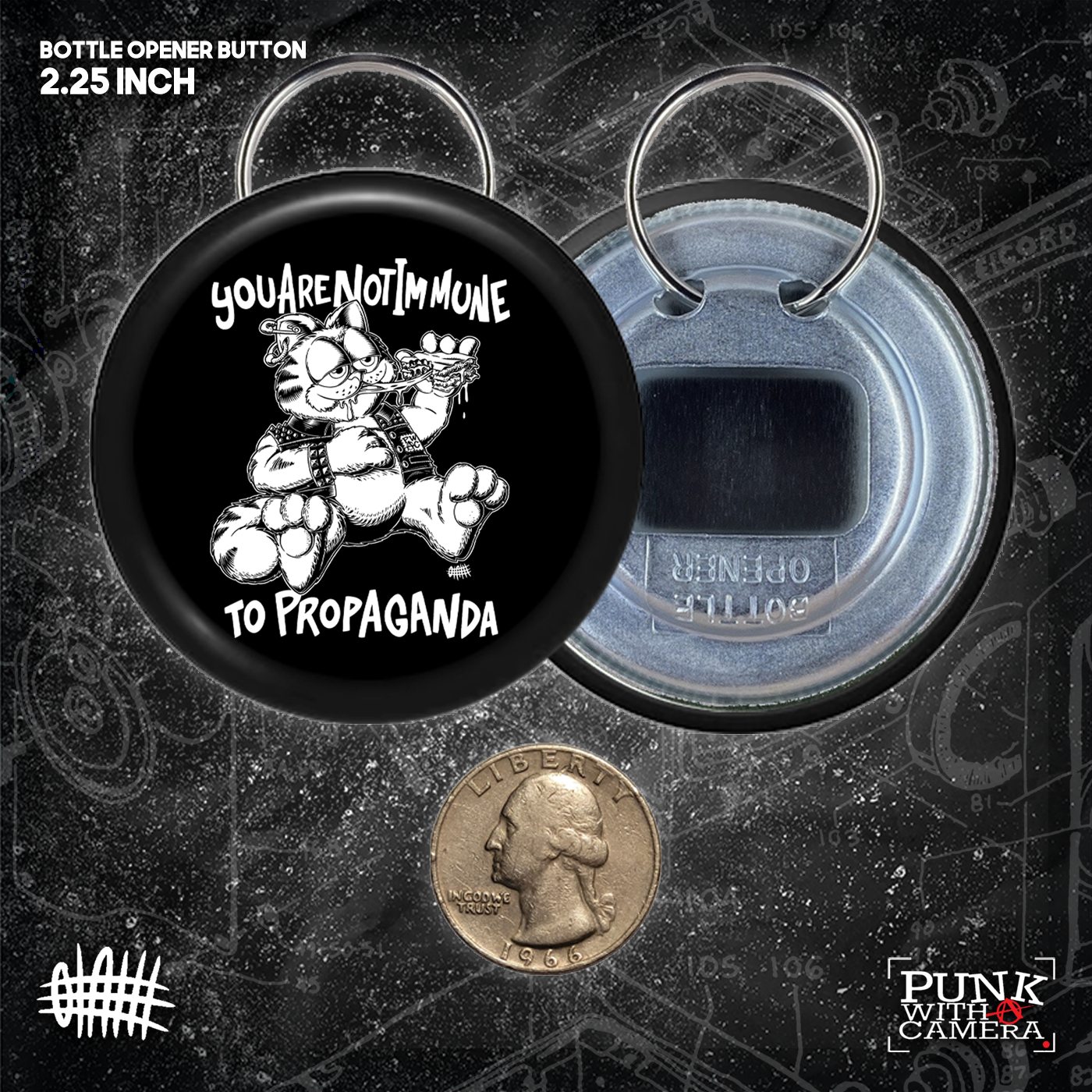 You Are Not Immune To Propaganda - Buttons (1.5 & 2.25 Inch)