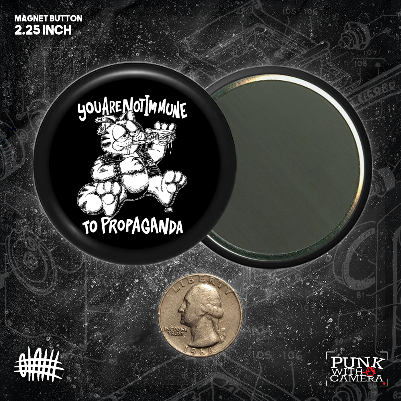 You Are Not Immune To Propaganda - Buttons (1.5 & 2.25 Inch)