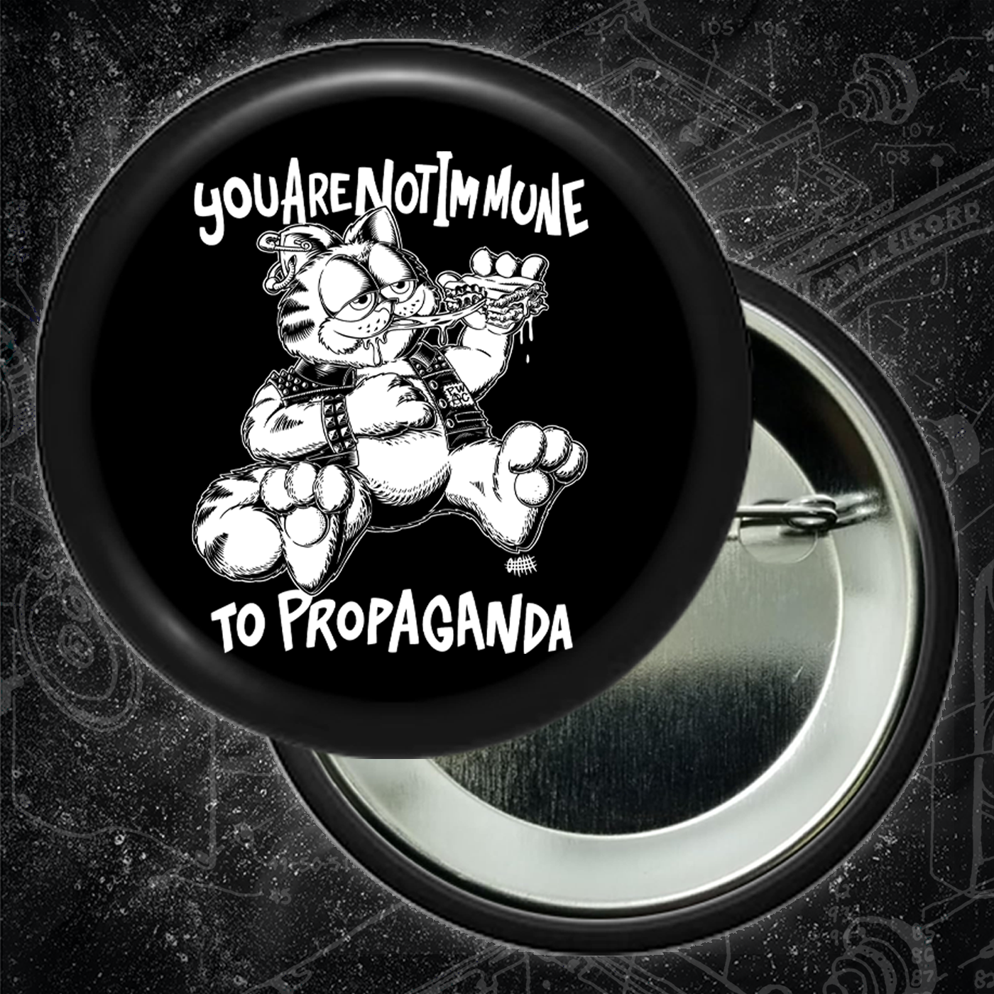 You Are Not Immune To Propaganda - Buttons (1.5 & 2.25 Inch)