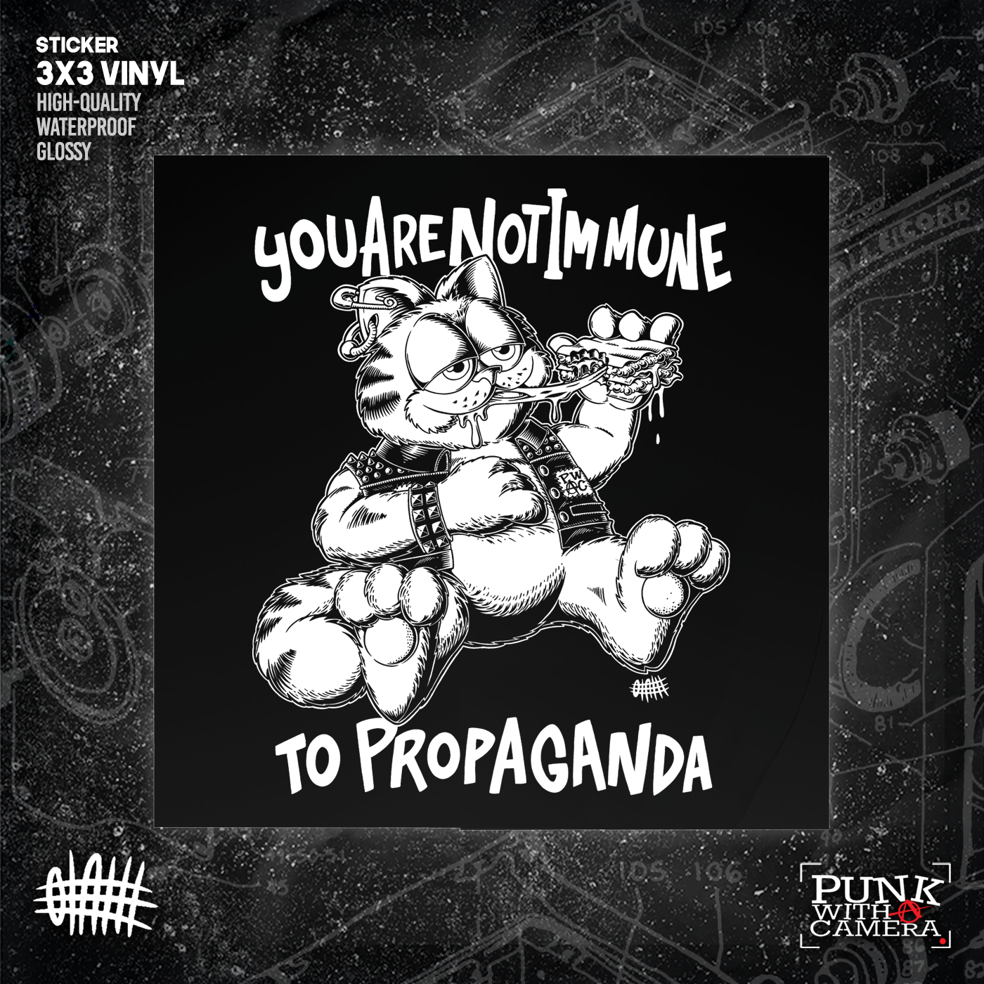 You Are Not Immune To Propaganda - Sticker (3x3)
