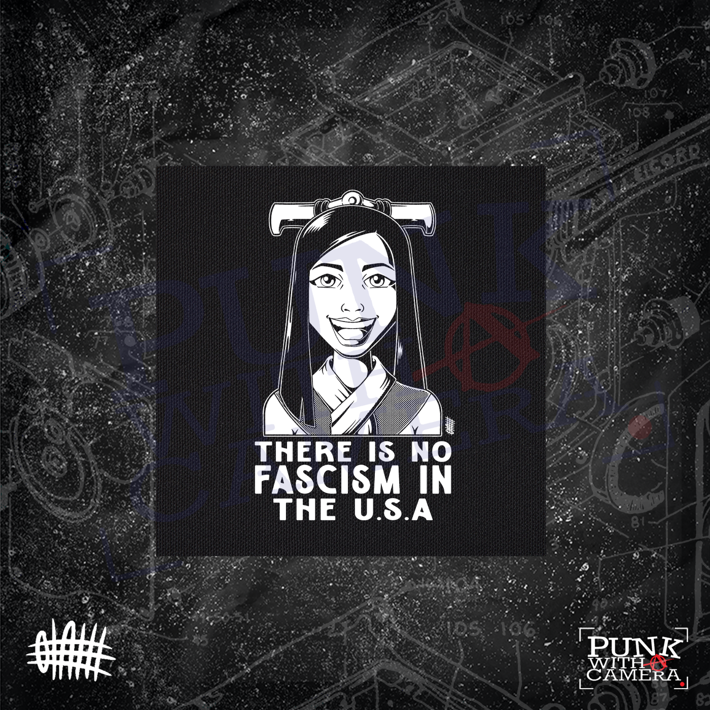 There Is No Fascism In The USA - Backpatch