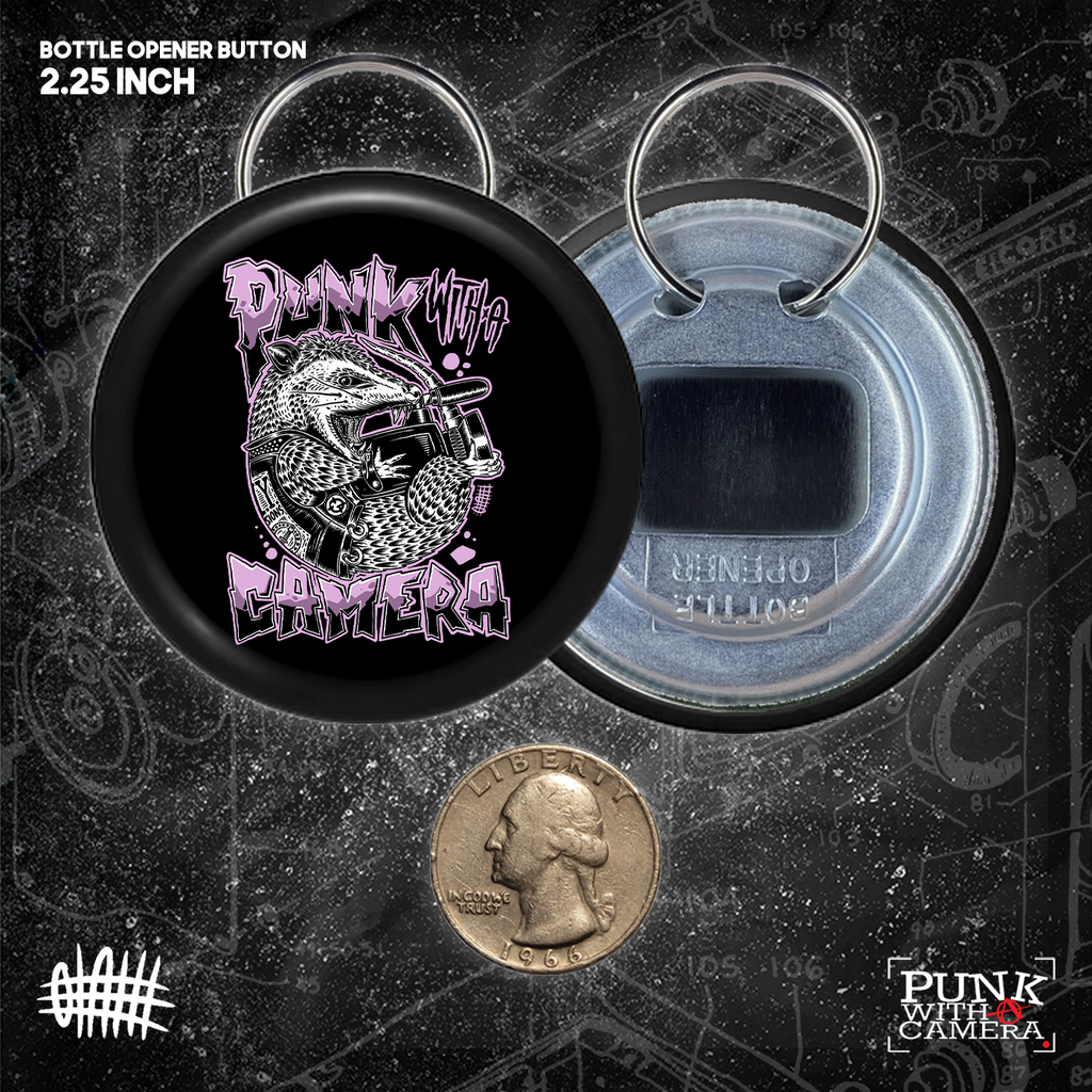 PWAC - Punk Rock Possum - Buttons (1.5, & 2.25 Inch)