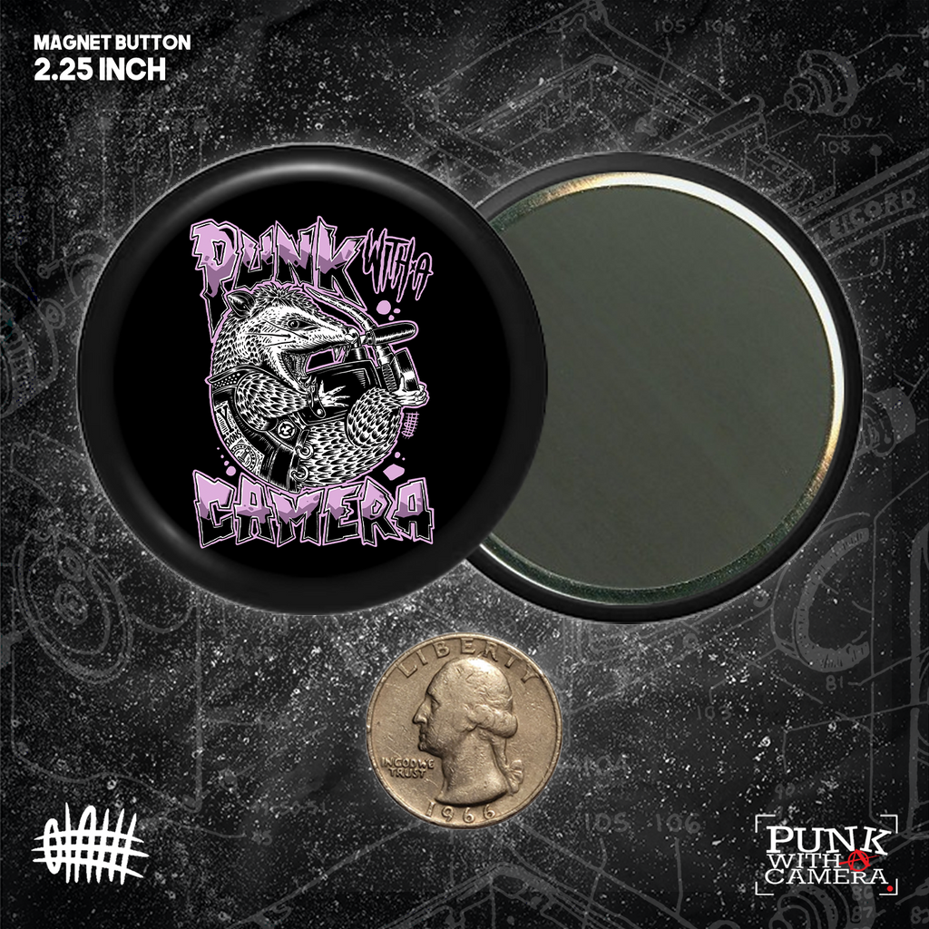 PWAC - Punk Rock Possum - Buttons (1.5, & 2.25 Inch)