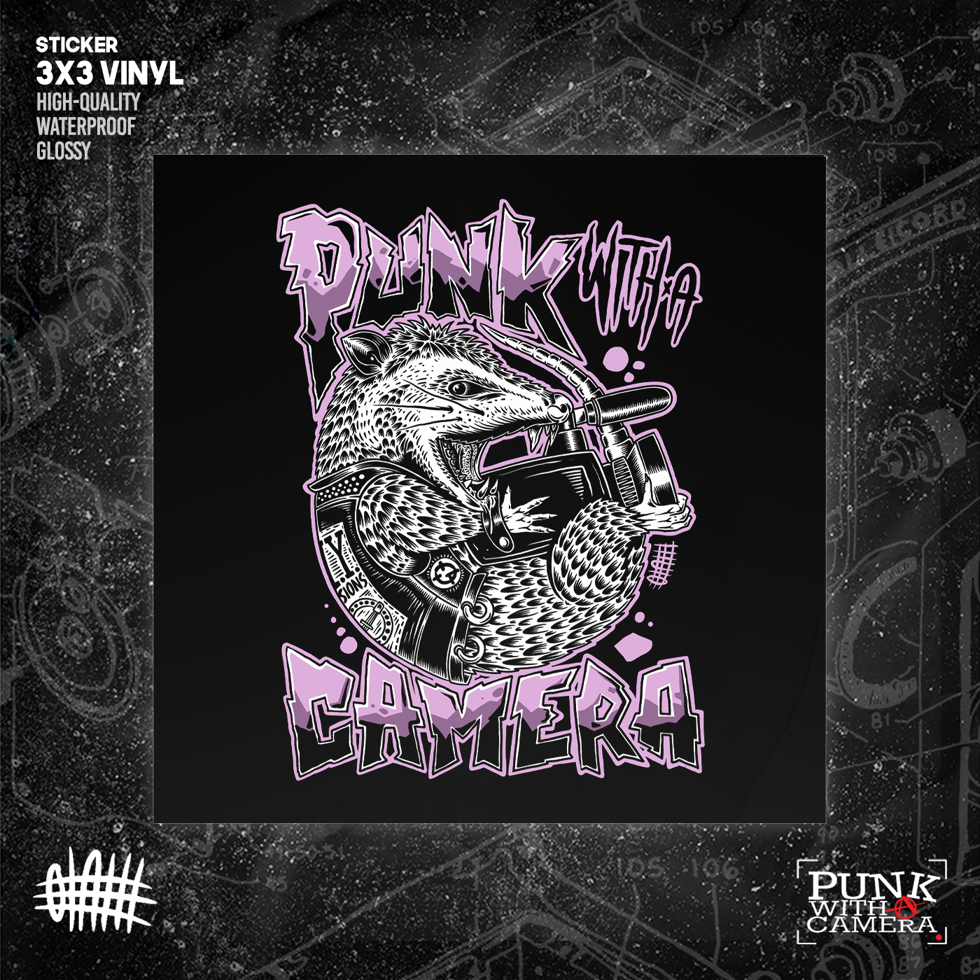 PWAC - Possum - Sticker (3x3)