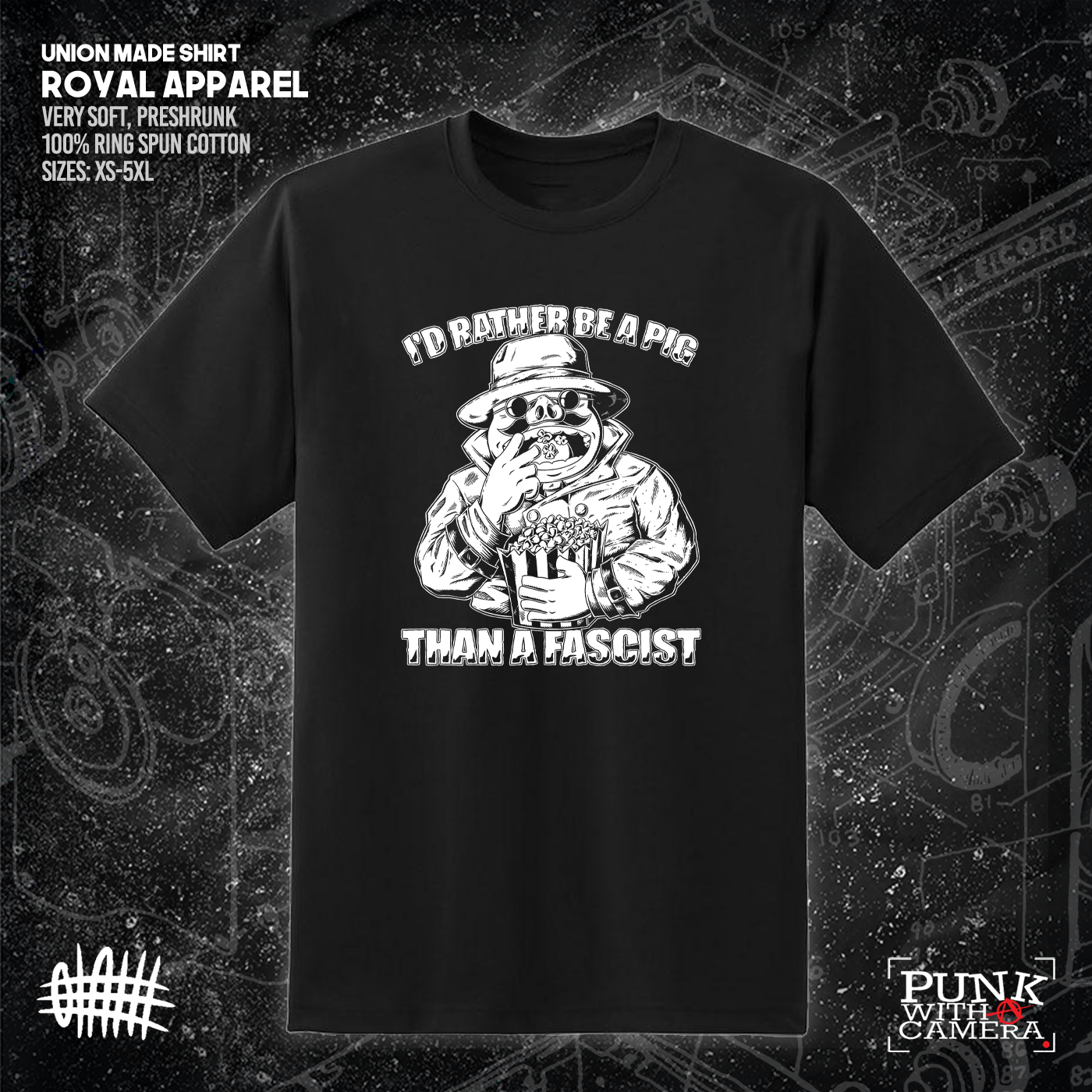 I'd Rather Be A Pig Than A Fascist - Olafh Ace